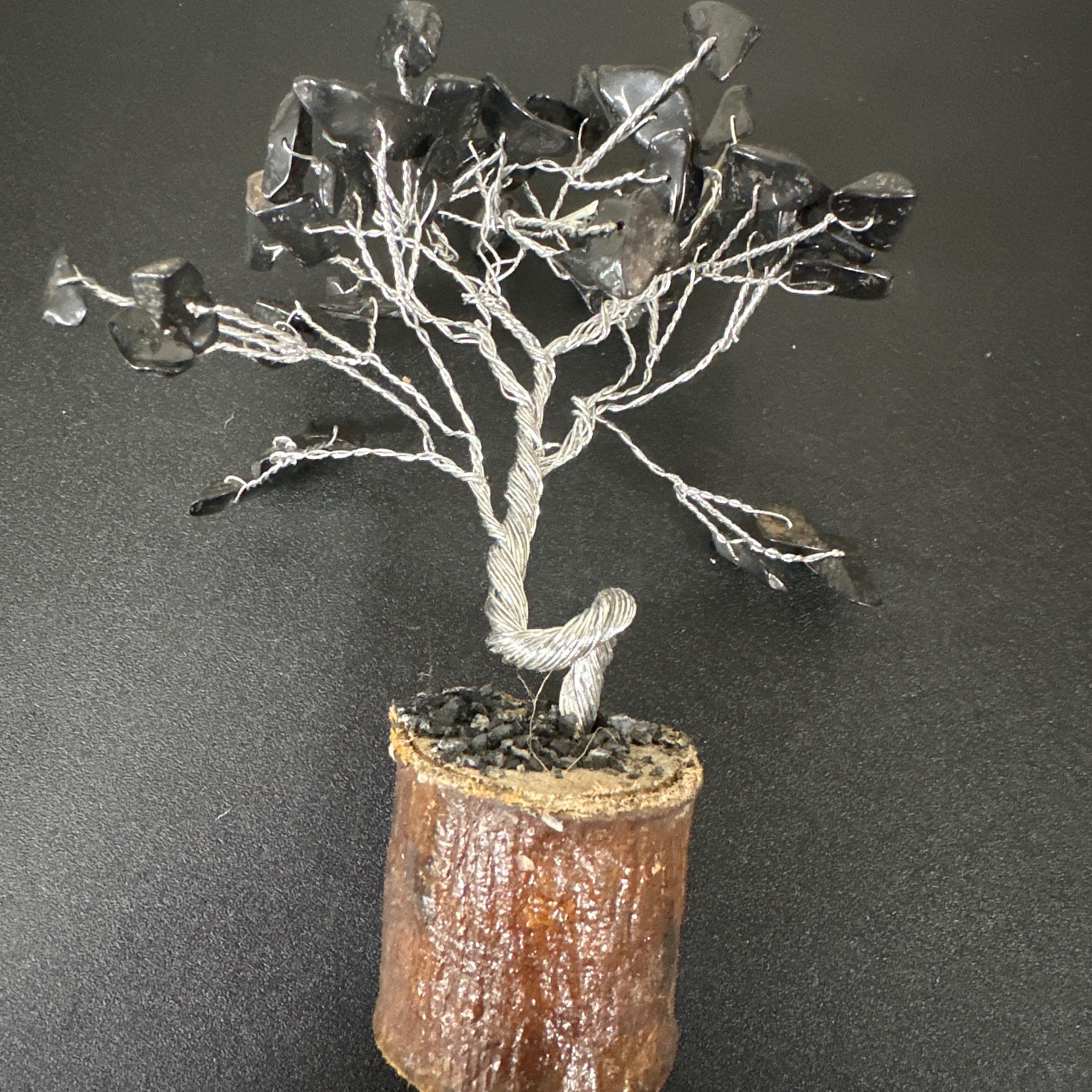 Small Gemstone Tree Wooden Base