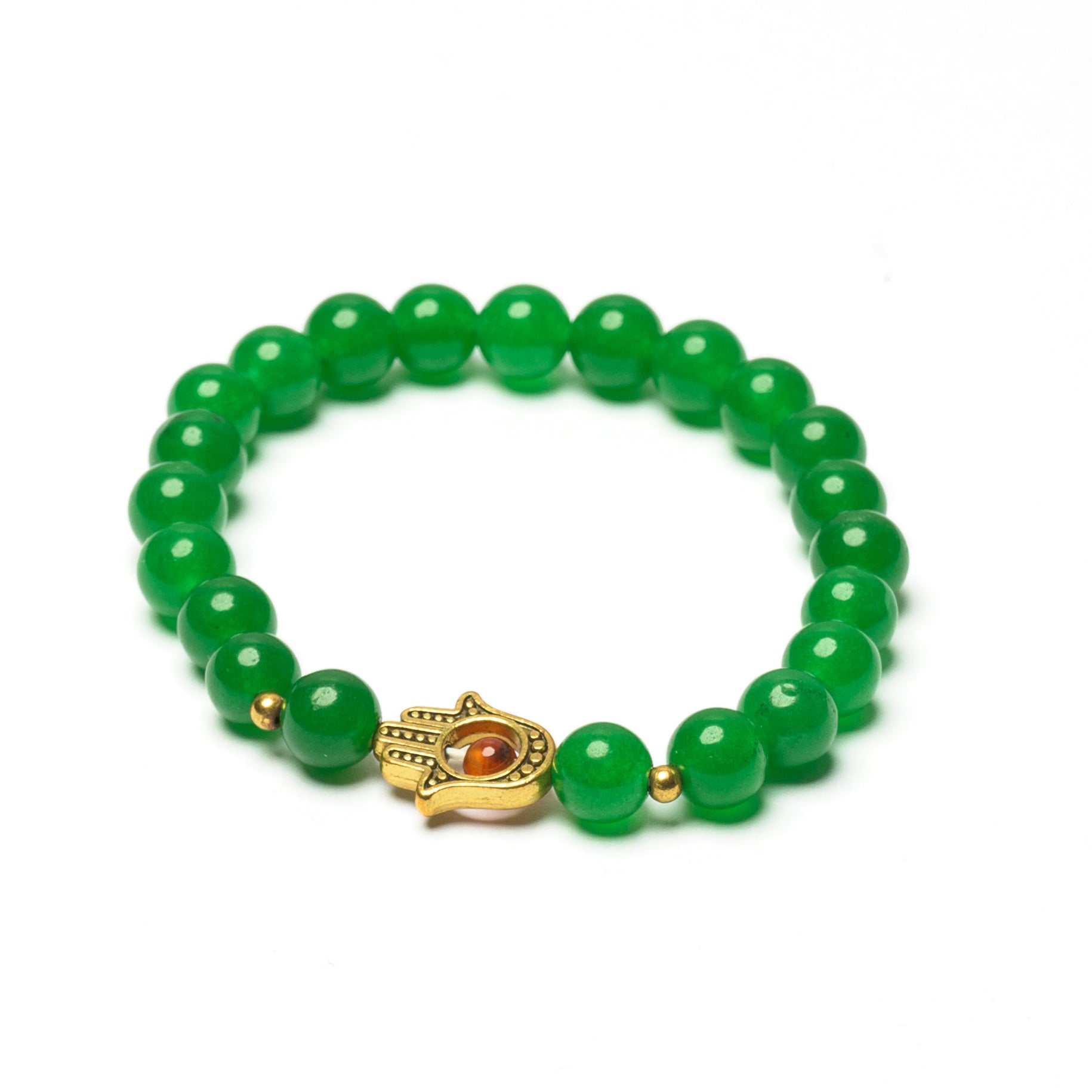 Hamsa Beaded Bracelet - 8mm