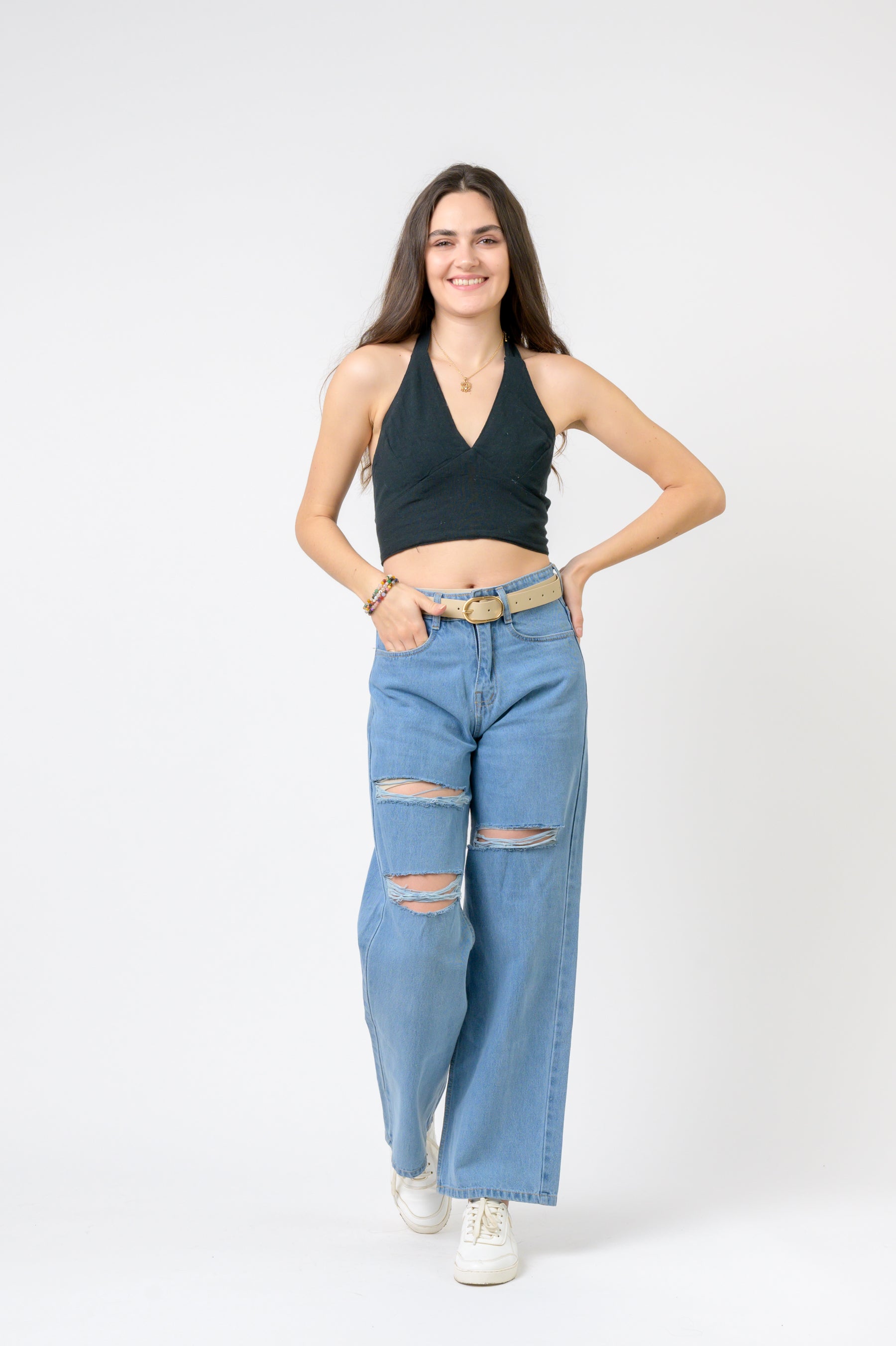 Rhea Halter Cotton Top