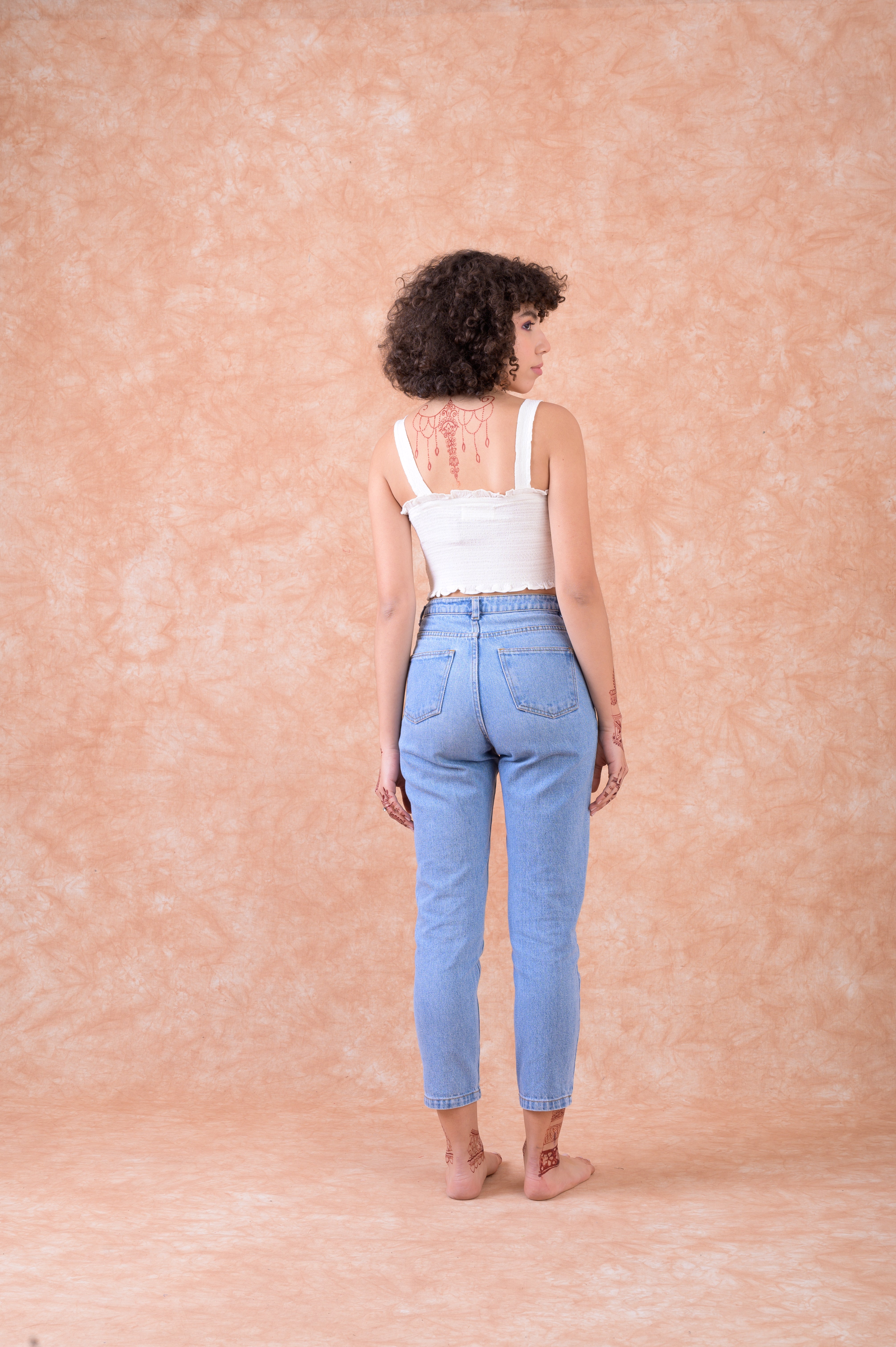 Rhea Smoked Short Top Black / S/M