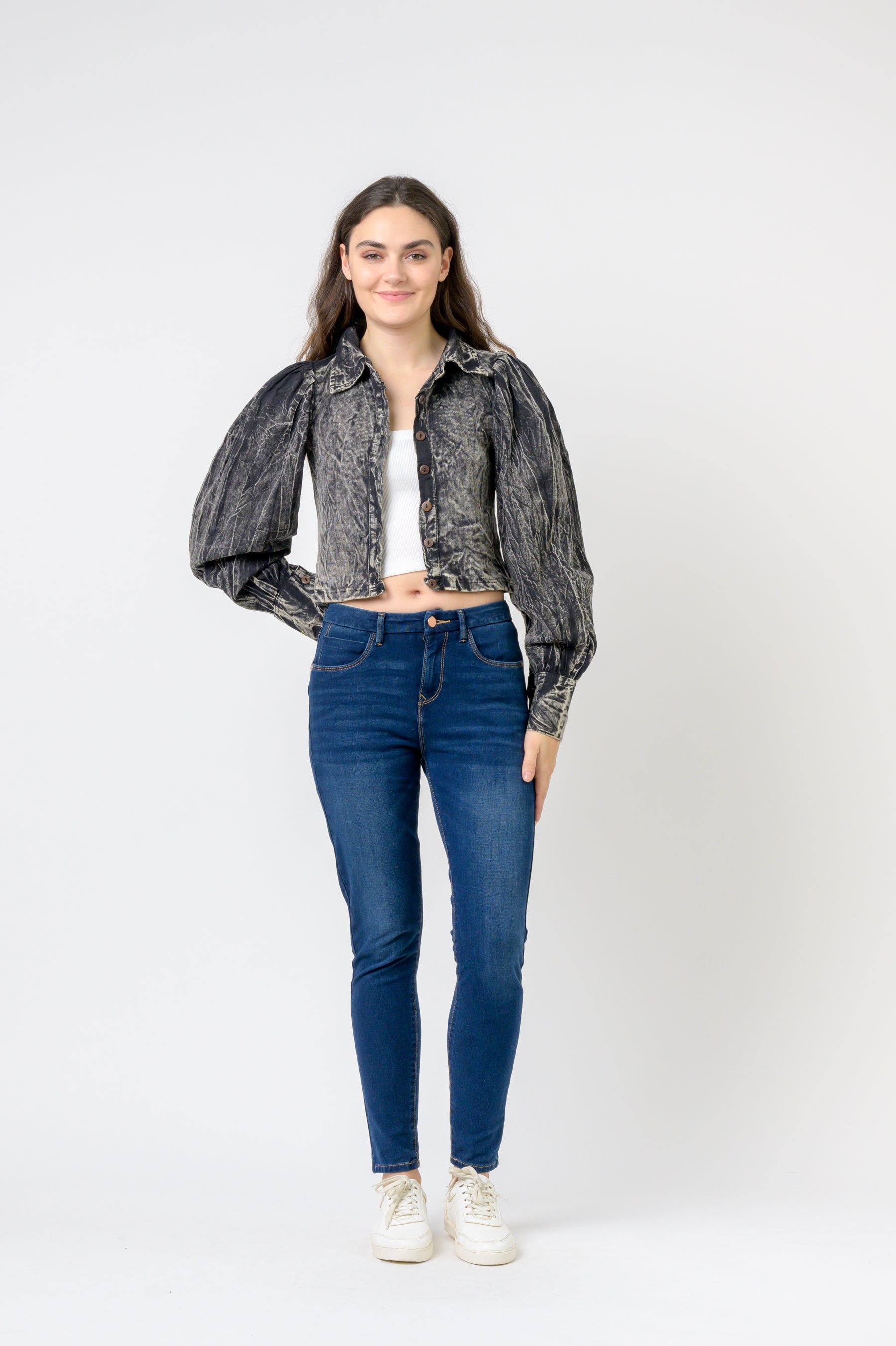 Rhea Puff Style Crop Top