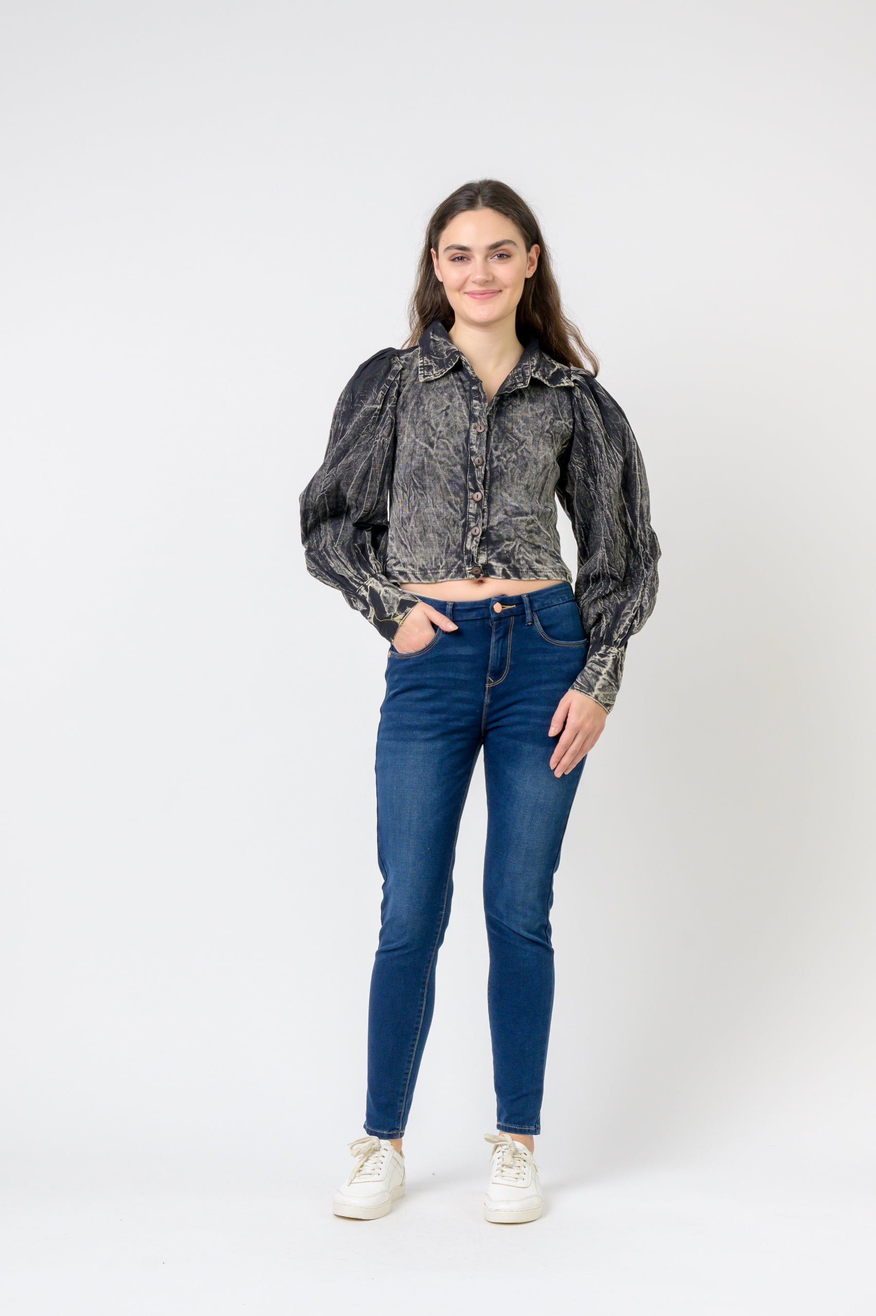 Rhea Puff Style Crop Top