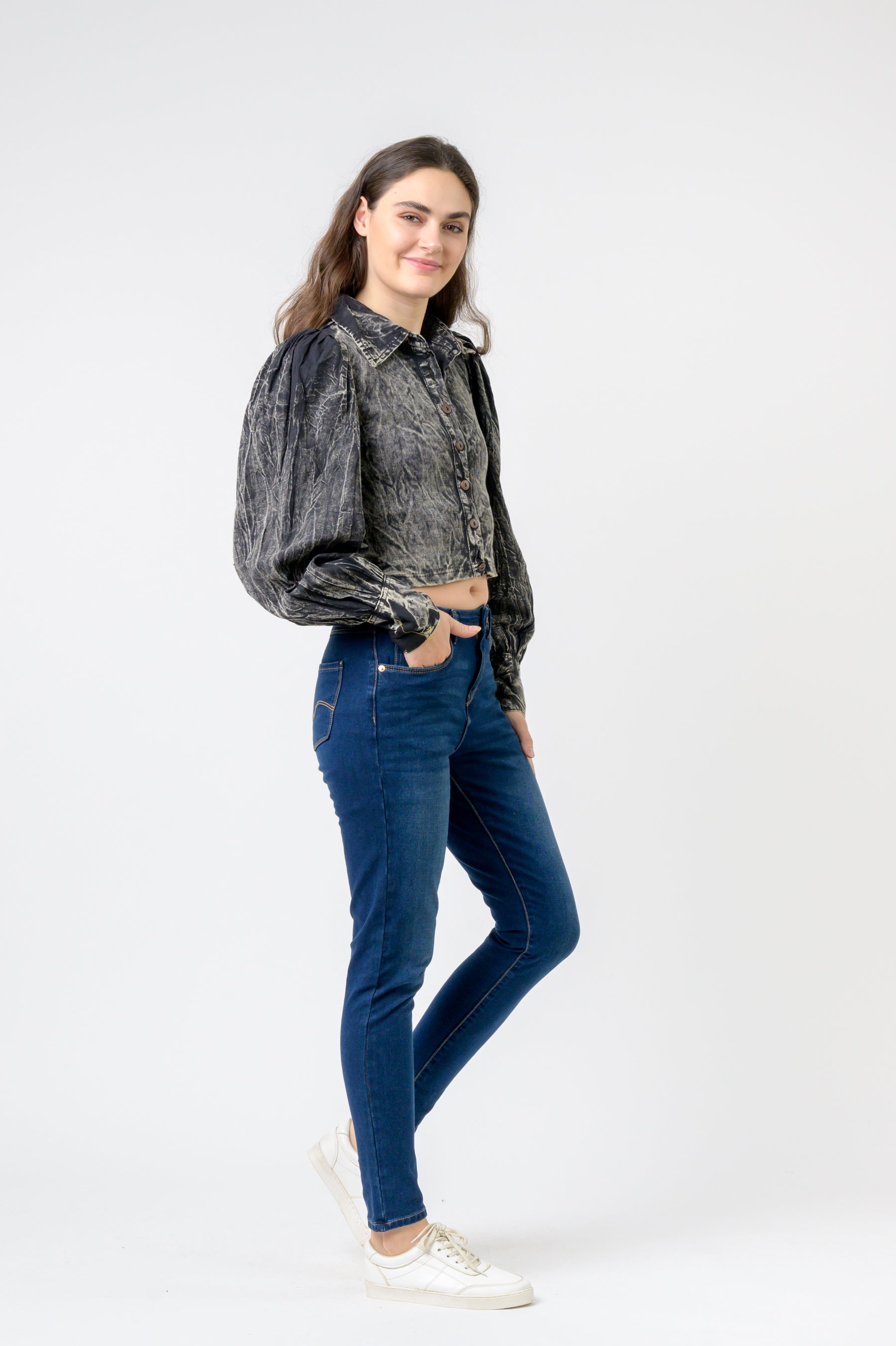 Rhea Puff Style Crop Top