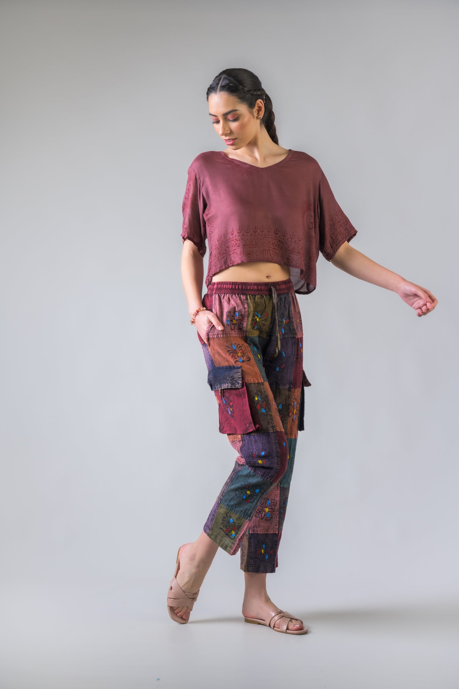 Rhea Om Crop Top Assorted / One Size