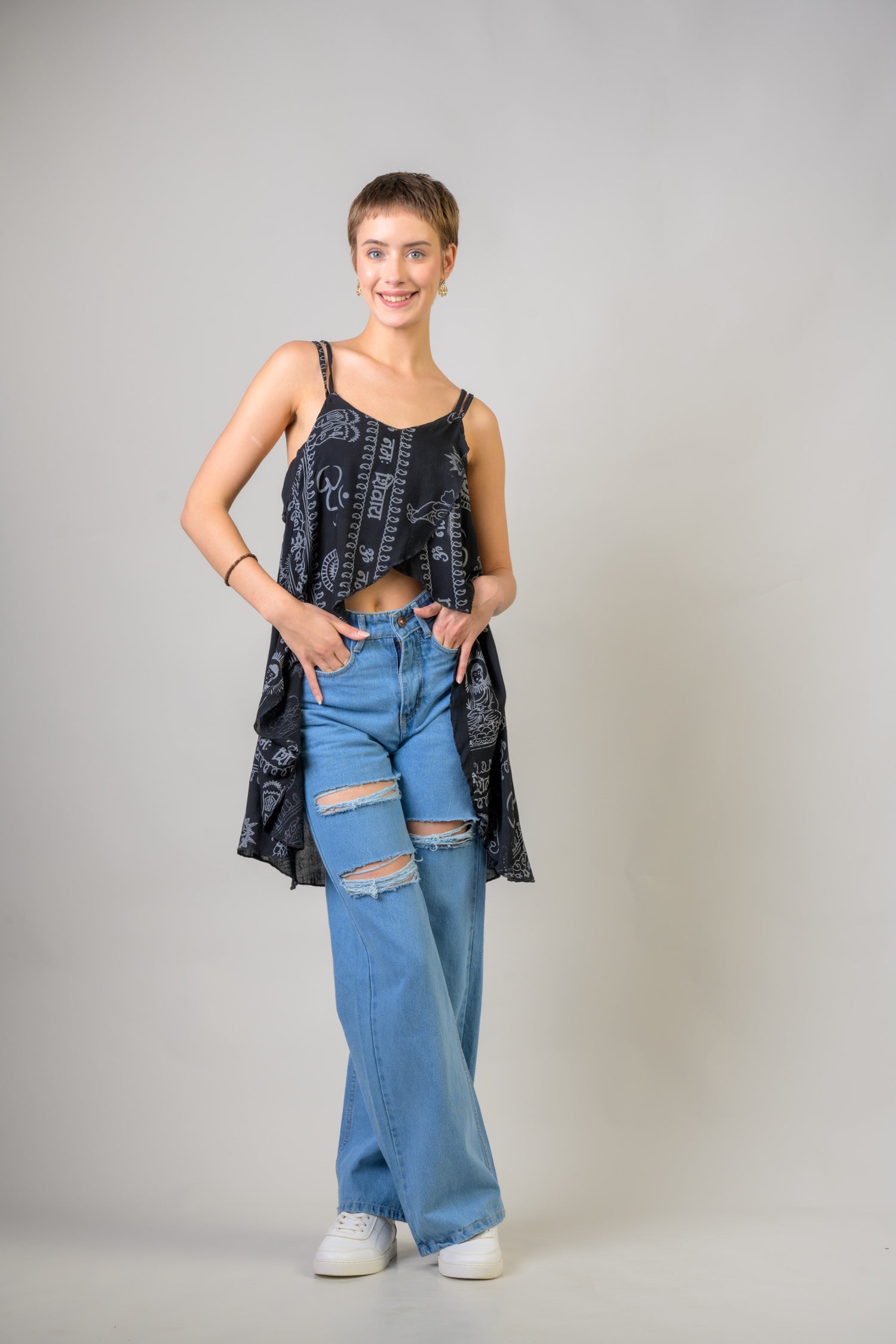 Rhea Om Tank Crop Top Assorted / One Size