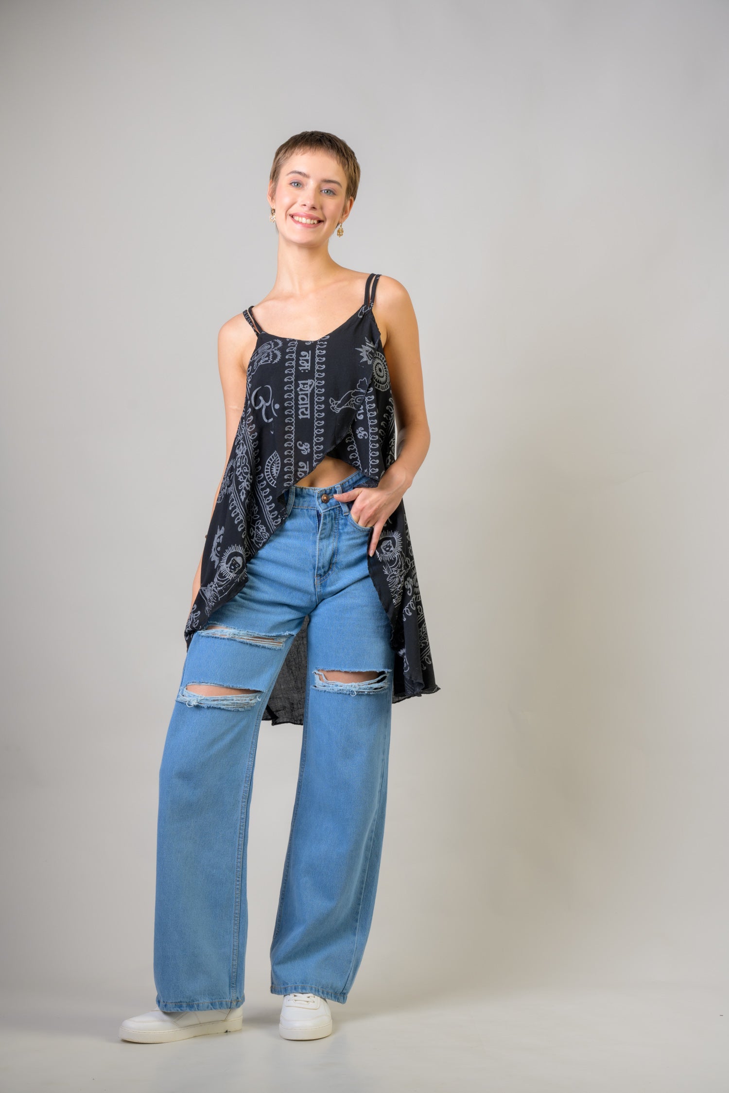 Rhea Om Tank Crop Top Assorted / One Size