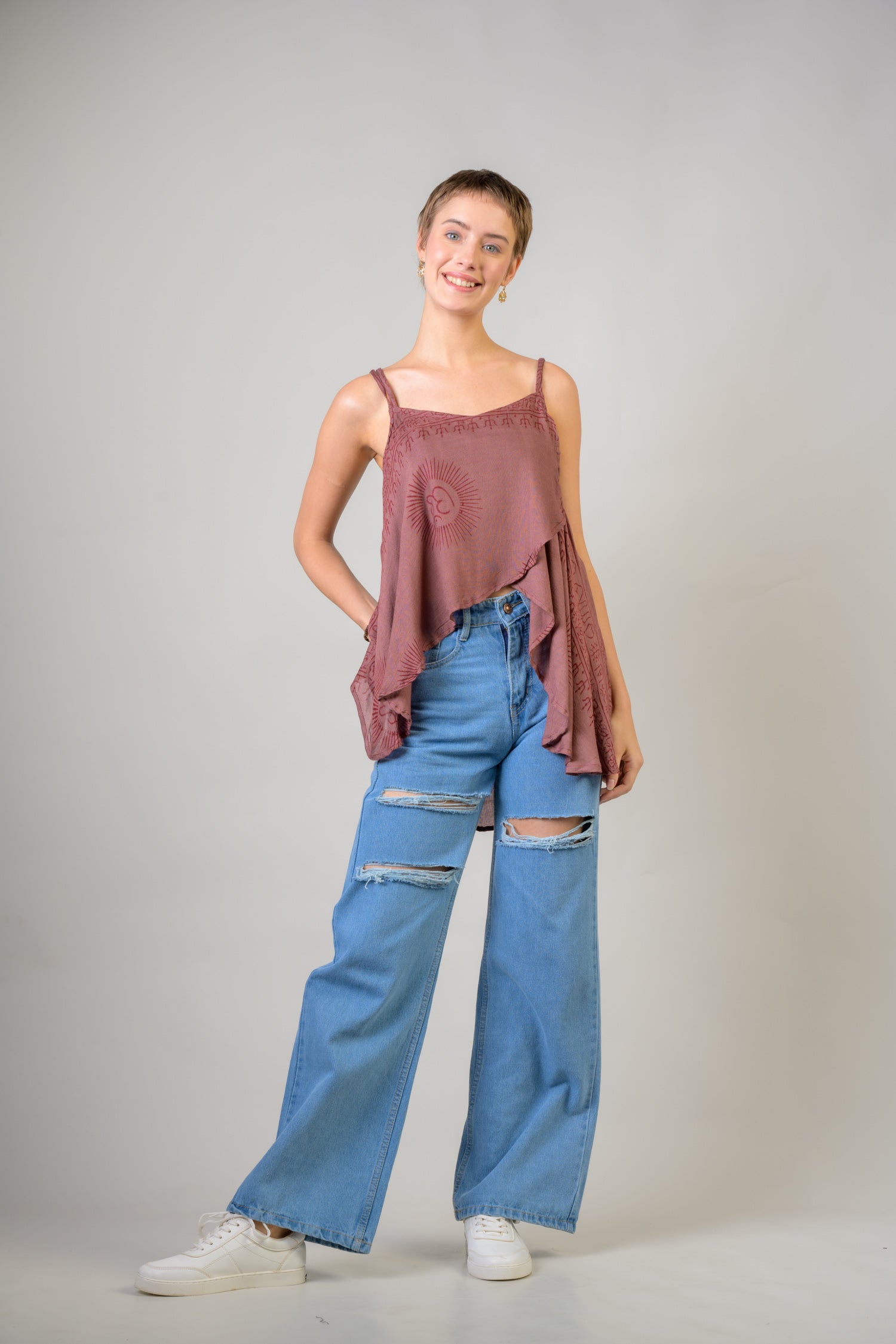 Rhea Om Tank Crop Top Assorted / One Size