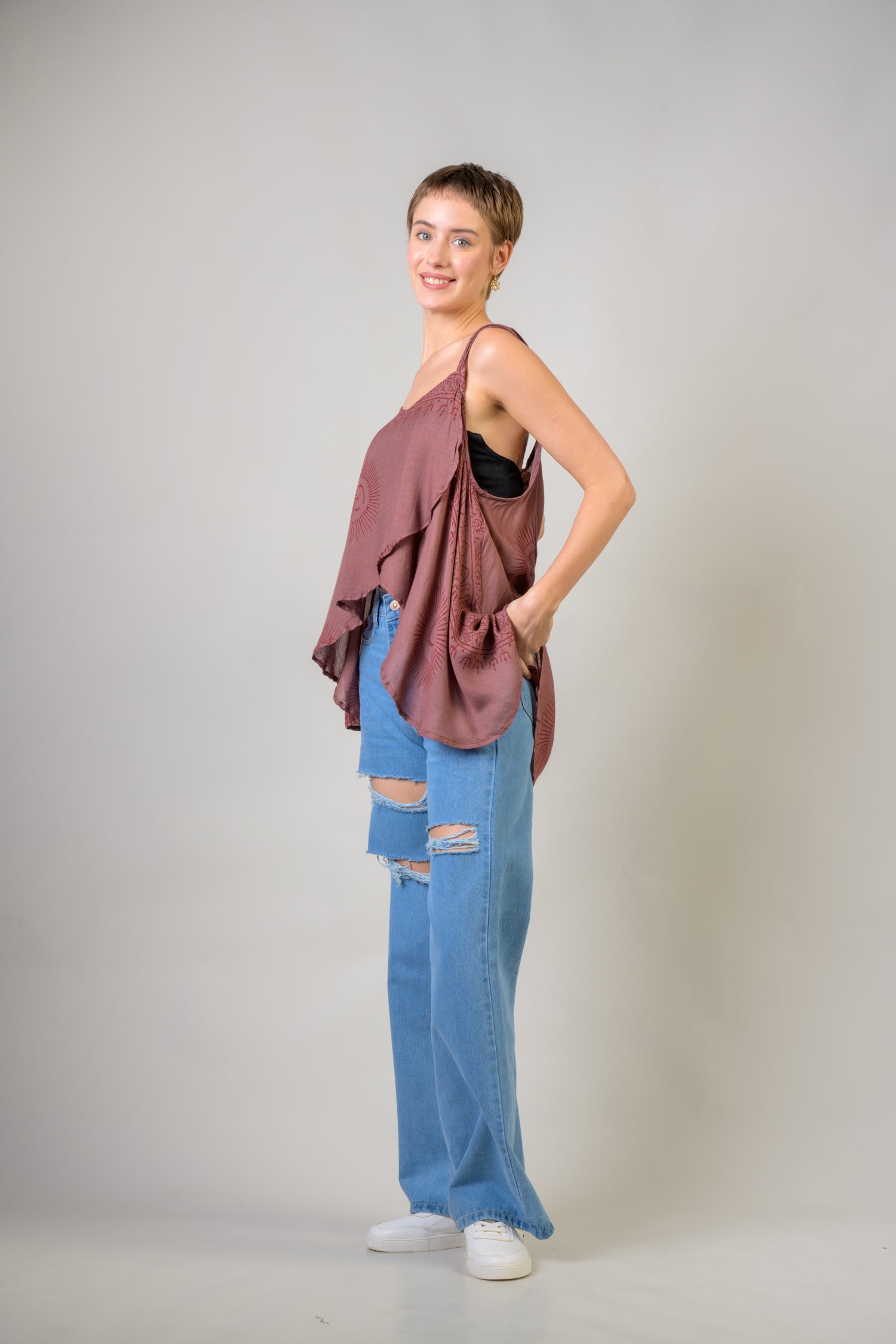 Rhea Om Tank Crop Top Assorted / One Size