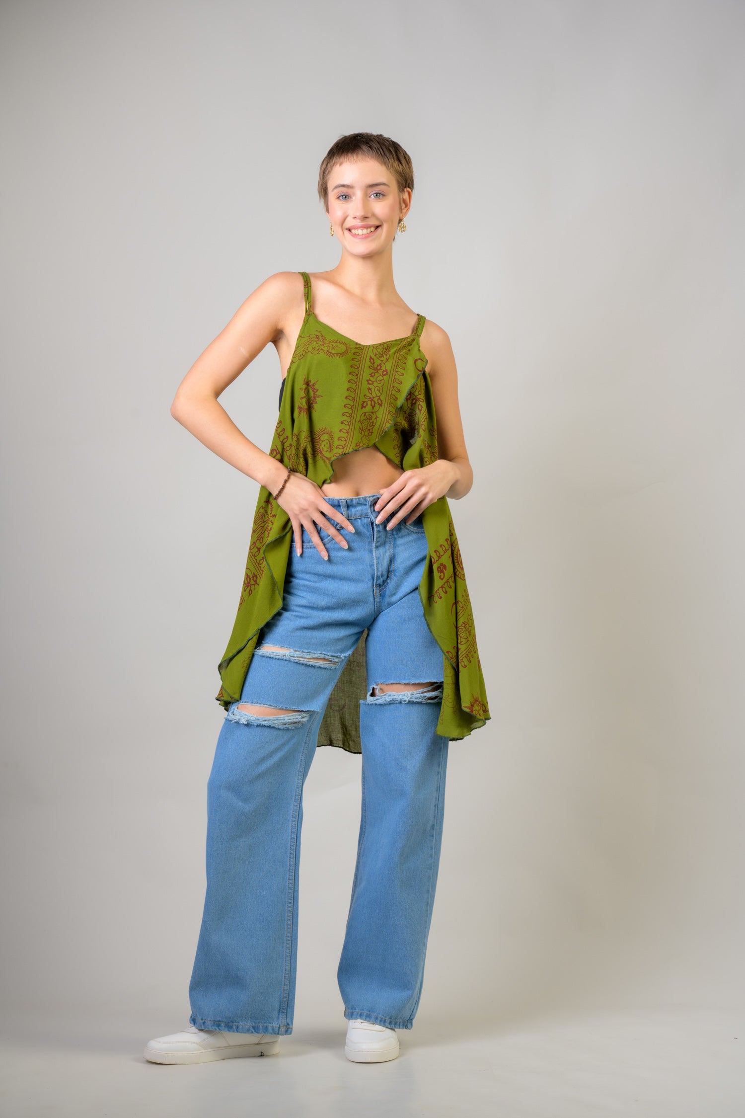 Rhea Om Tank Crop Top Assorted / One Size