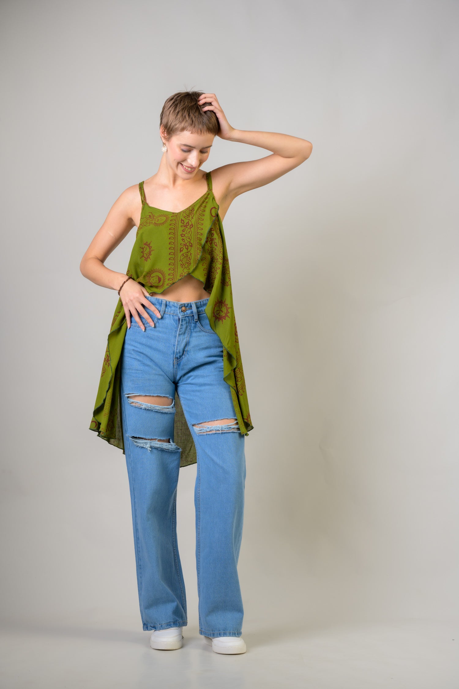 Rhea Om Tank Crop Top Assorted / One Size