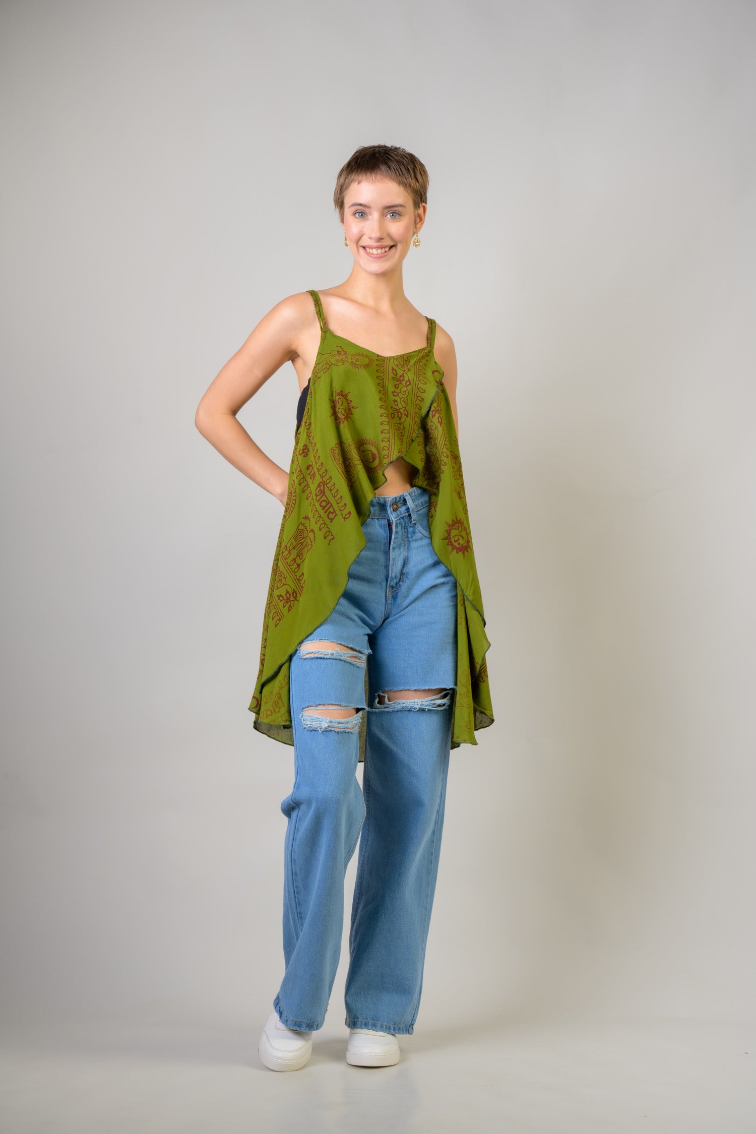 Rhea Om Tank Crop Top Assorted / One Size