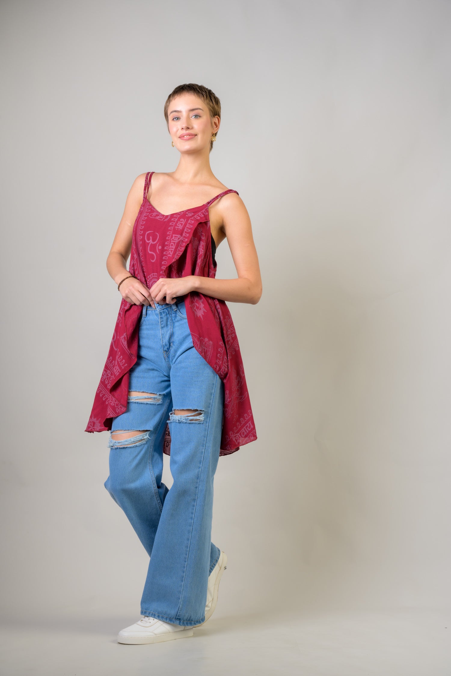 Rhea Om Tank Crop Top Assorted / One Size