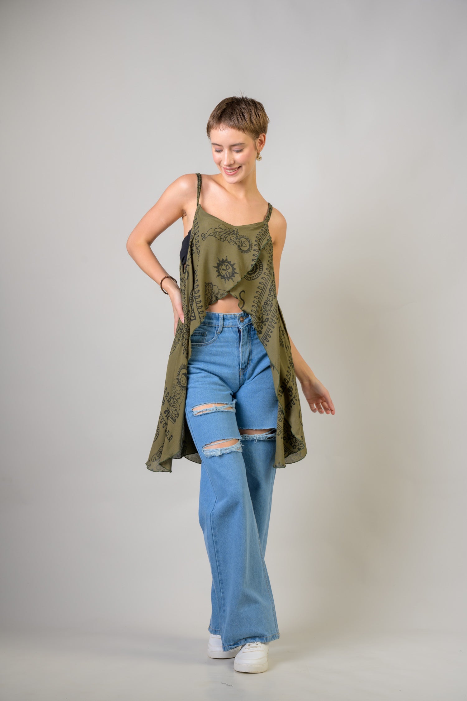 Rhea Om Tank Crop Top Assorted / One Size