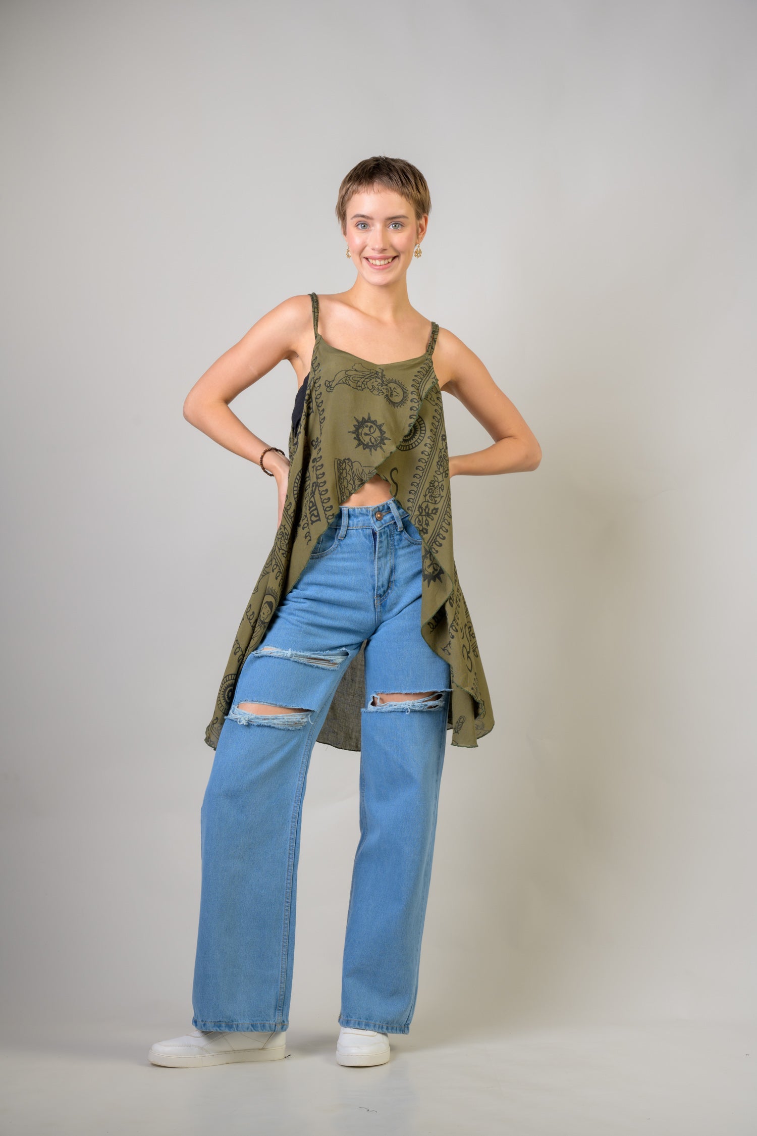 Rhea Om Tank Crop Top Assorted / One Size