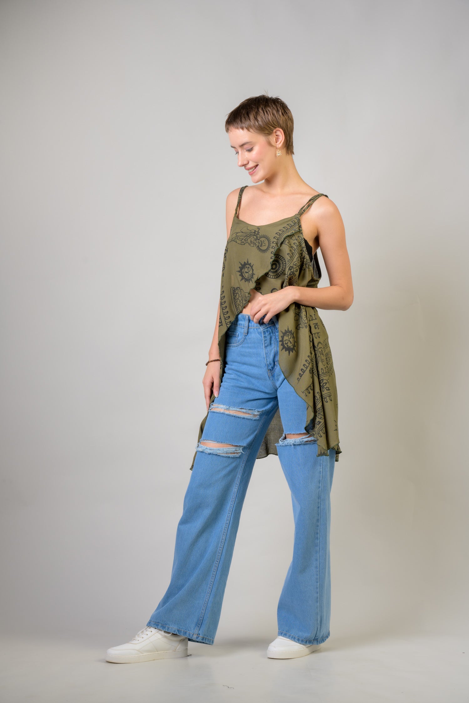 Rhea Om Tank Crop Top Assorted / One Size