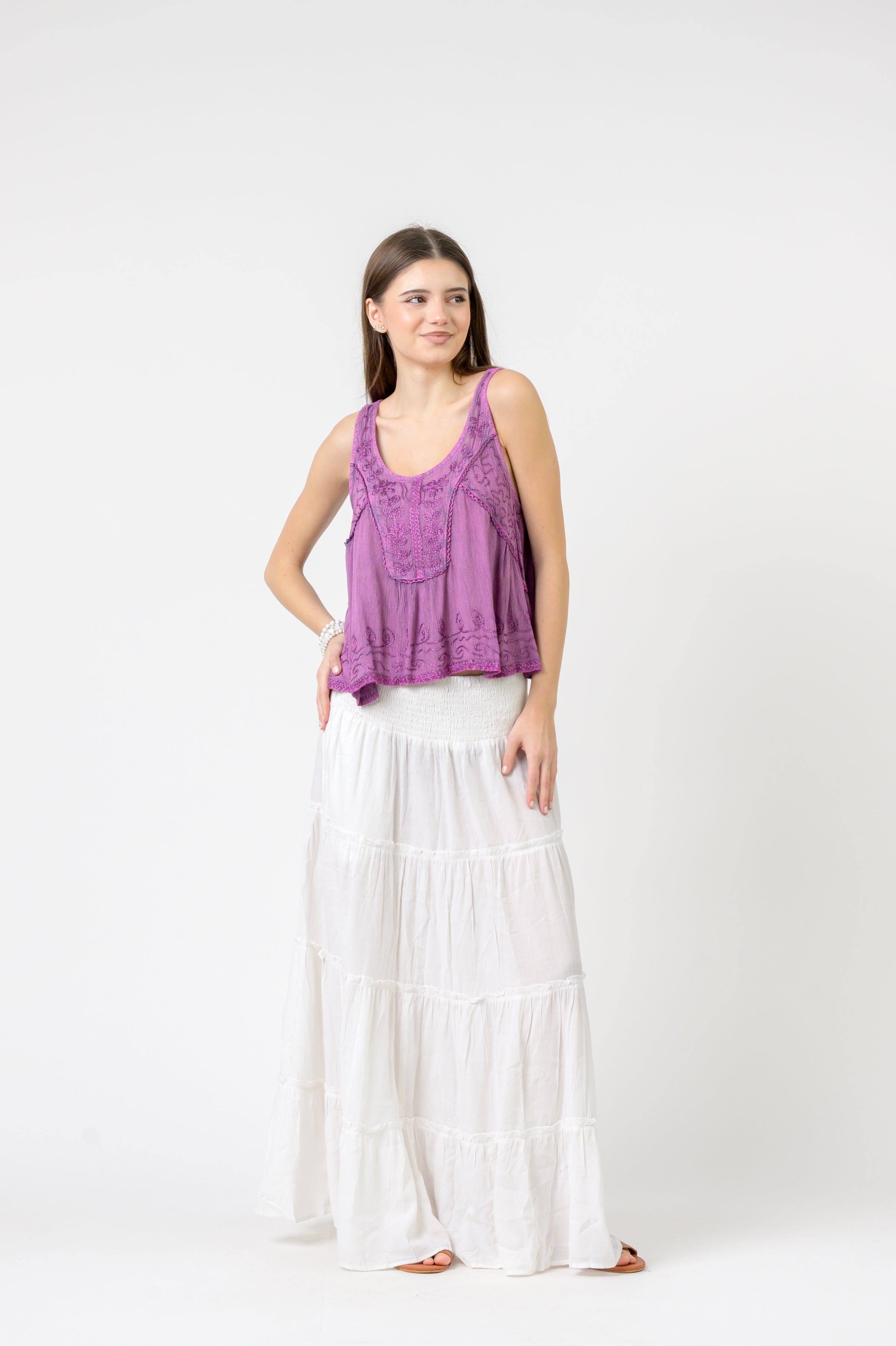 Rhea Petticoat Crop Top