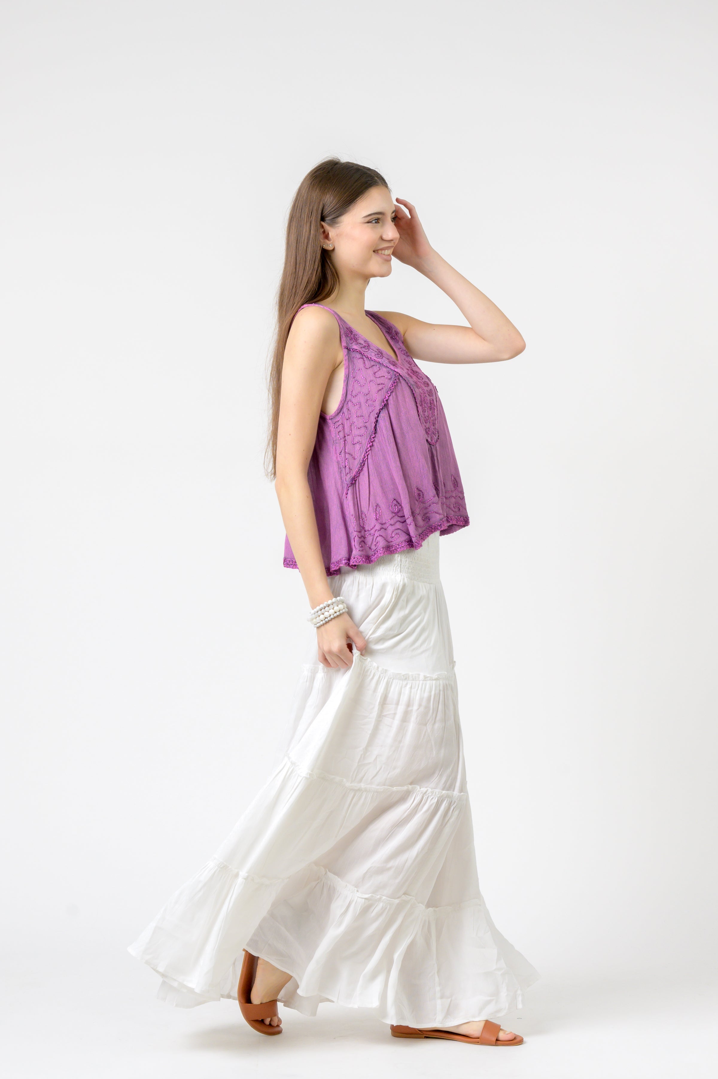 Rhea Petticoat Crop Top