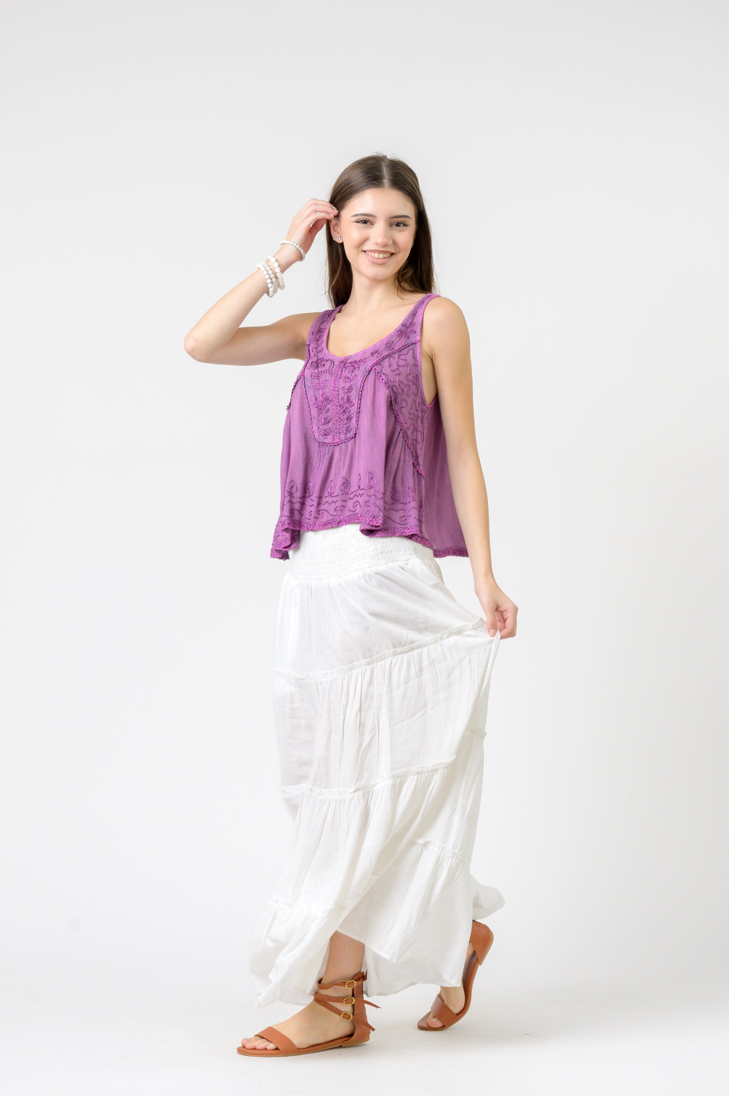 Rhea Petticoat Crop Top