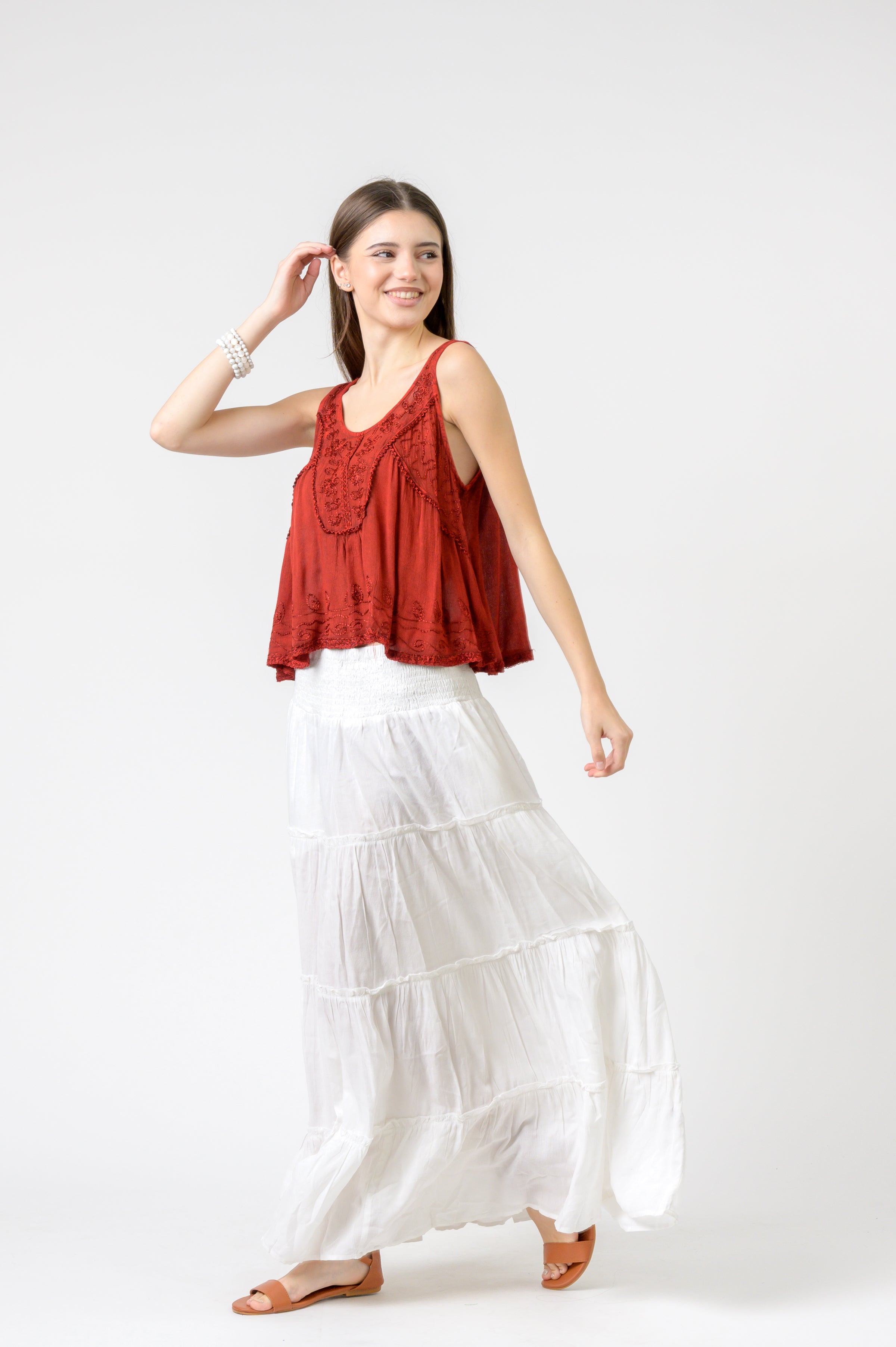 Rhea Petticoat Crop Top