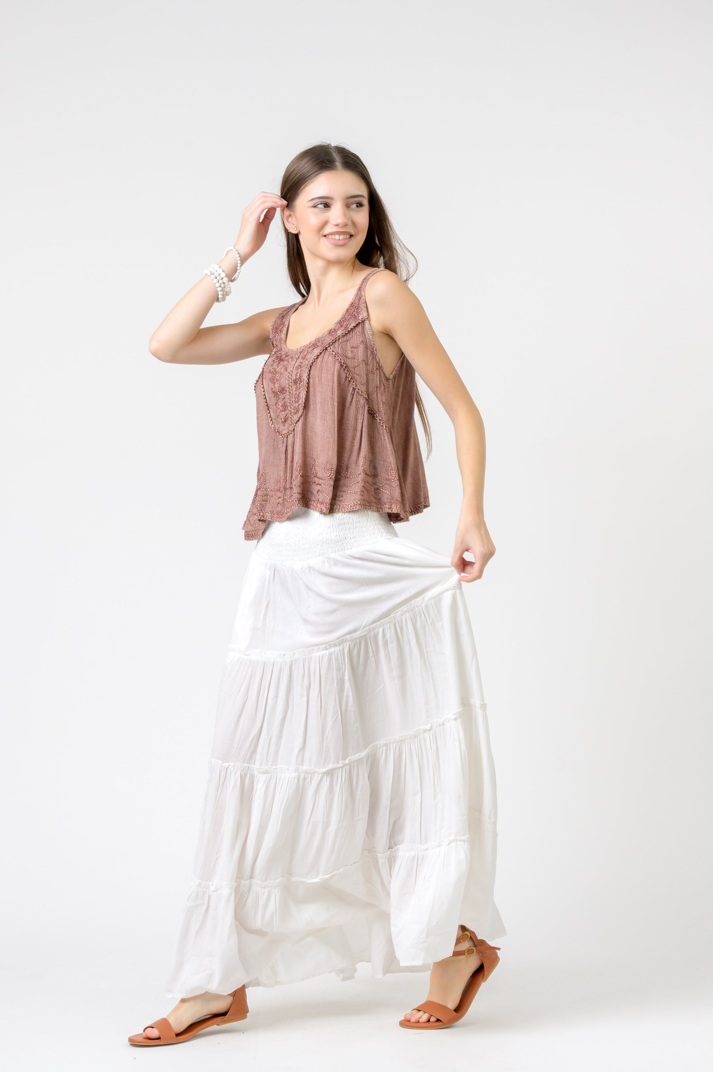 Rhea Petticoat Crop Top