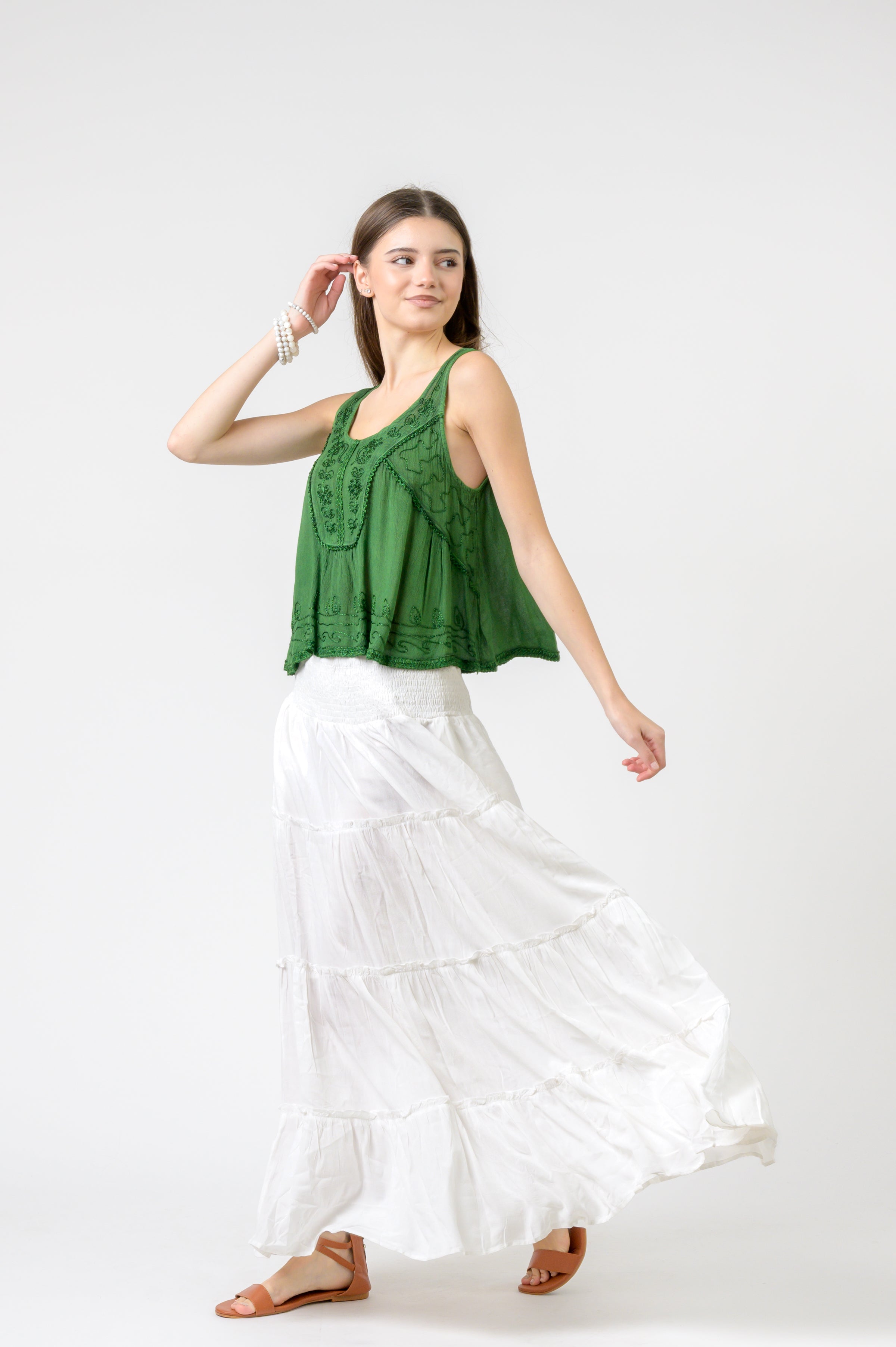 Rhea Petticoat Crop Top