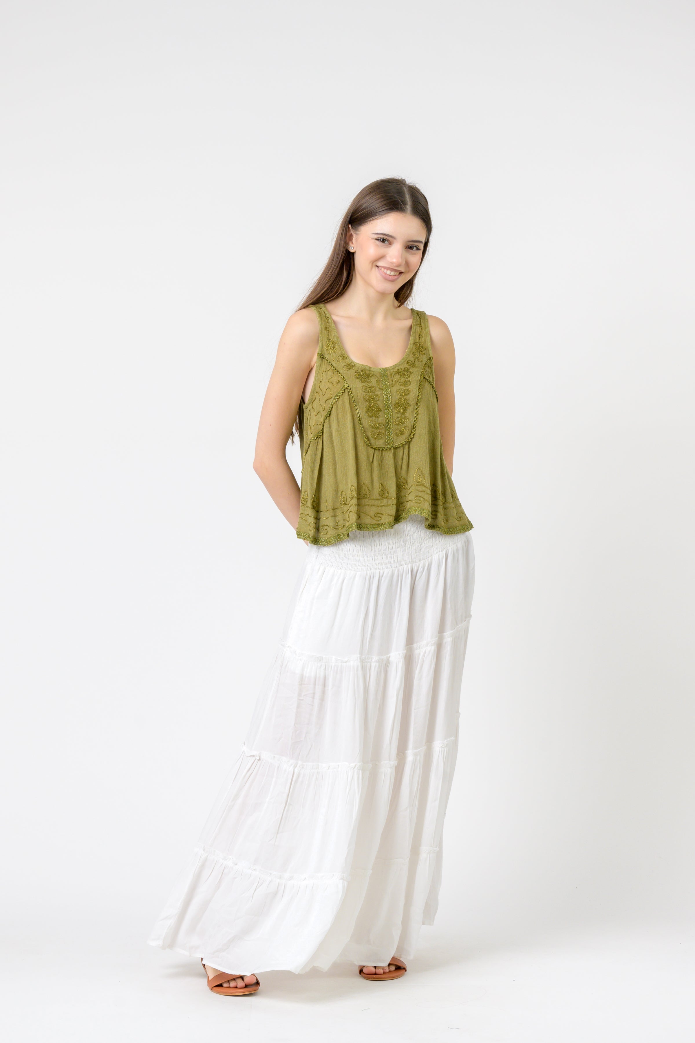 Rhea Petticoat Crop Top