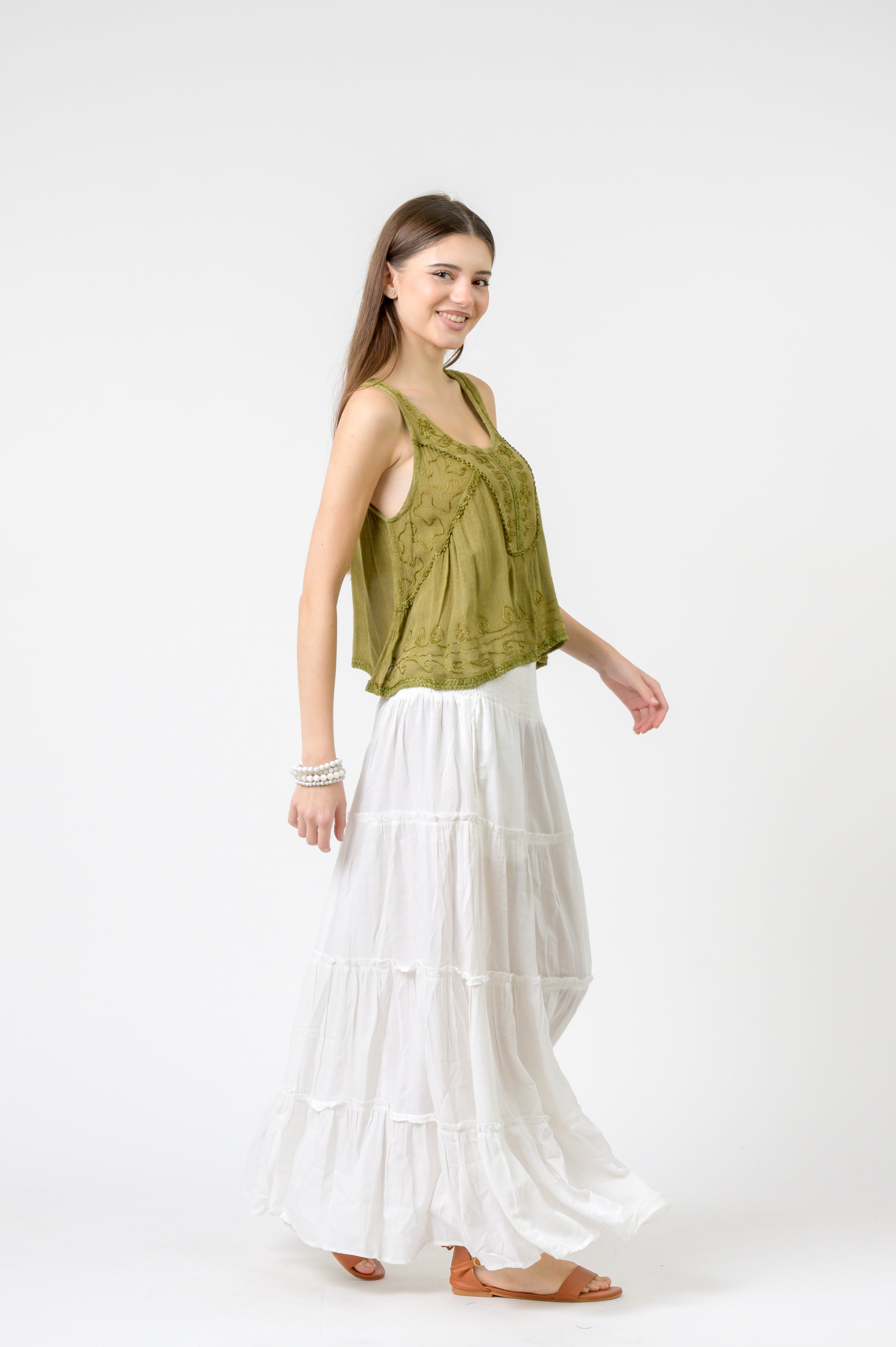 Rhea Petticoat Crop Top