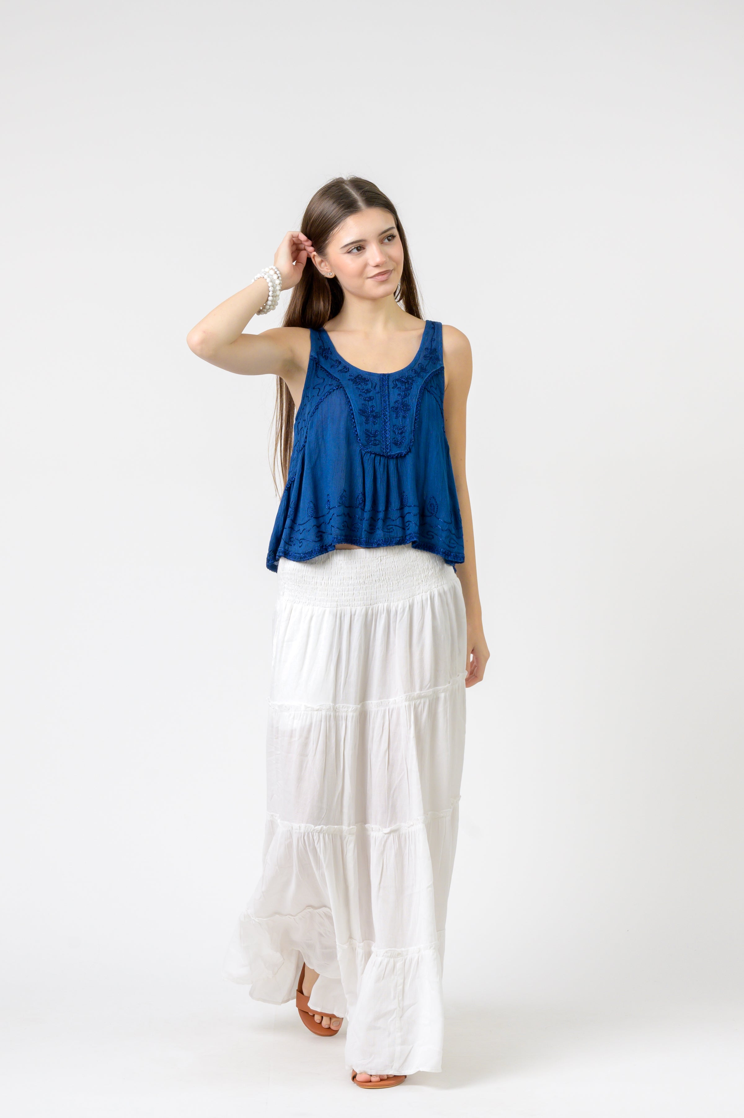 Rhea Petticoat Crop Top