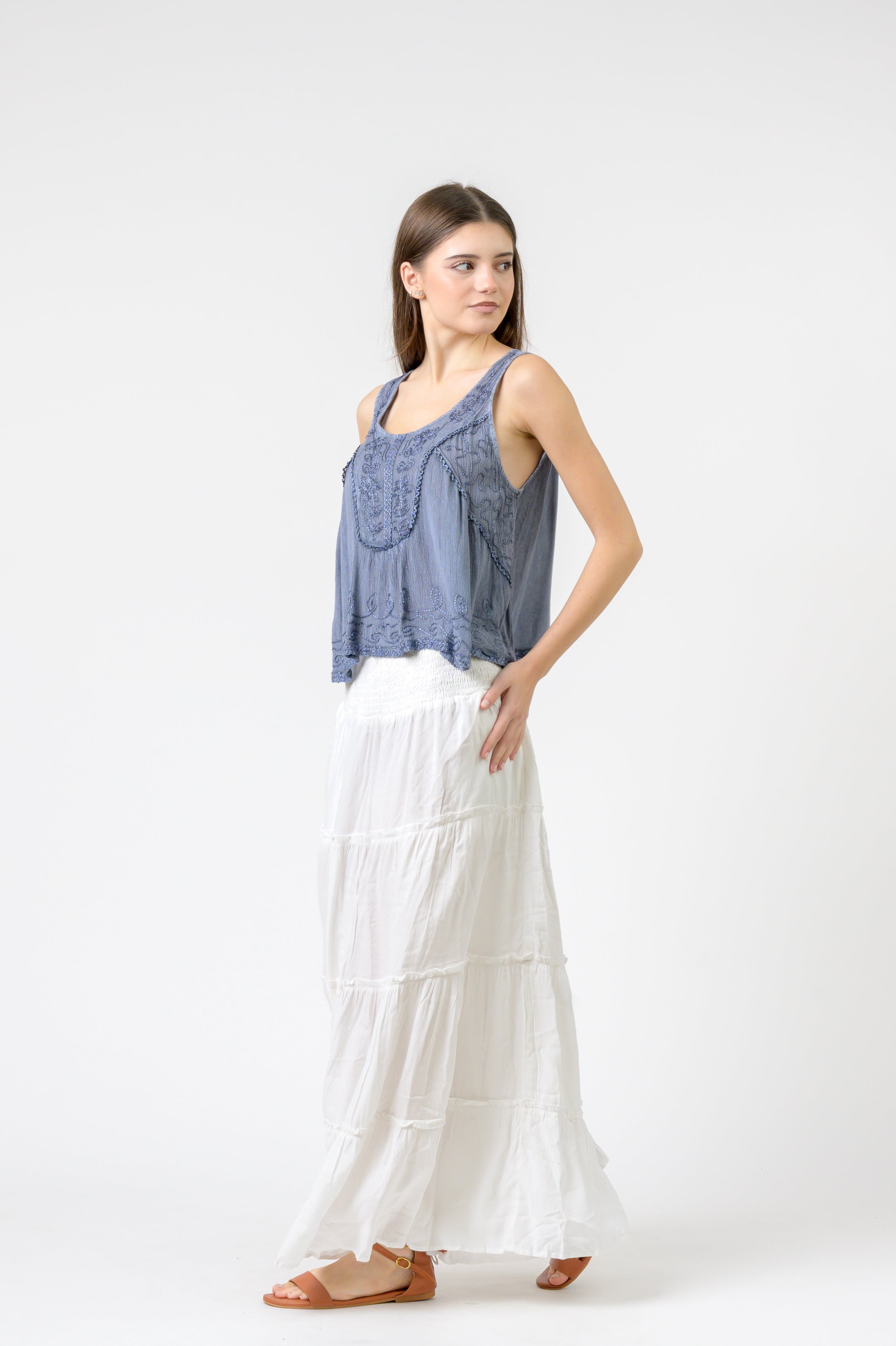 Rhea Petticoat Crop Top