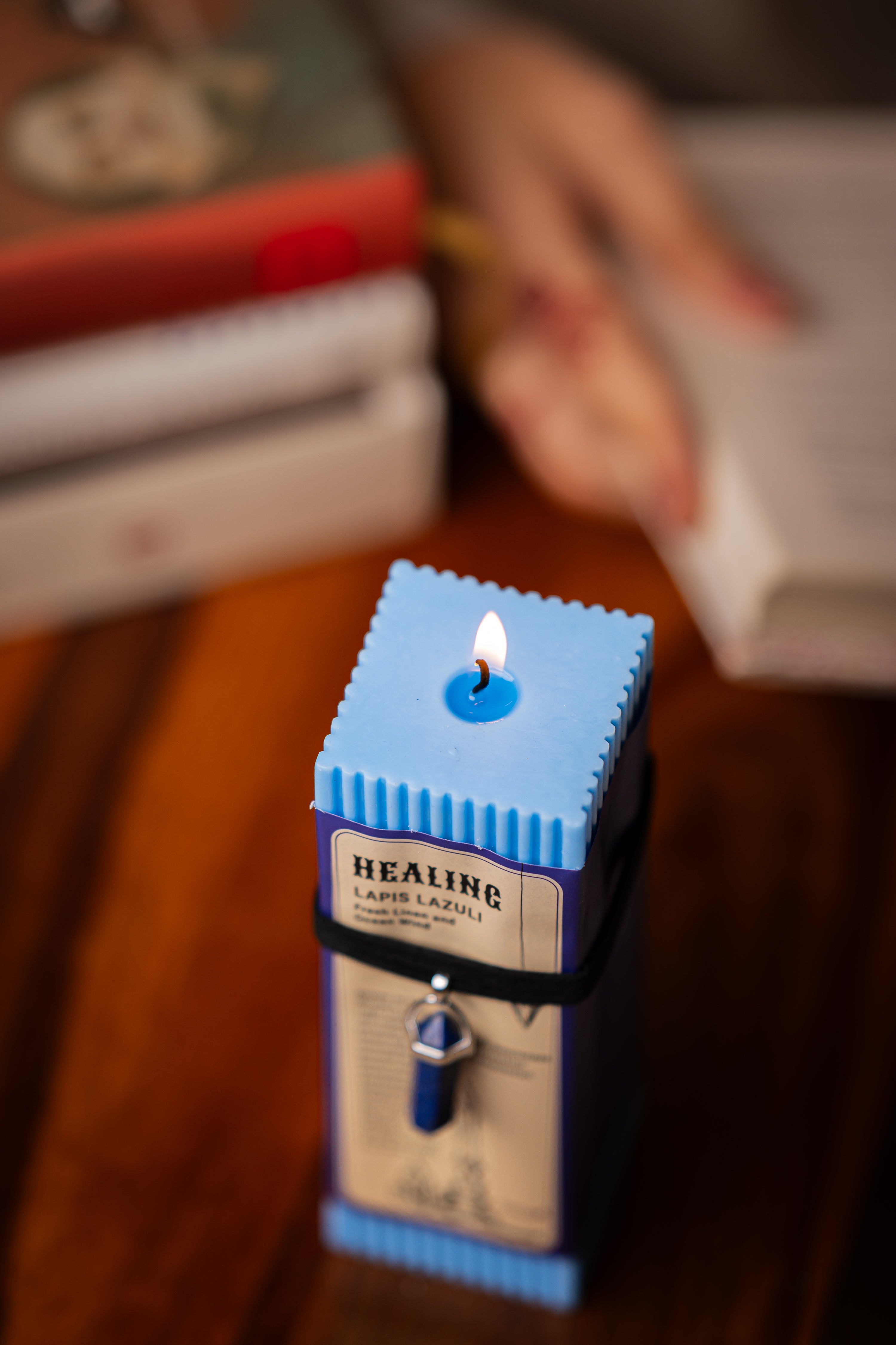 Crystal Energy Pendant Scented Candle - Henna Shoppe