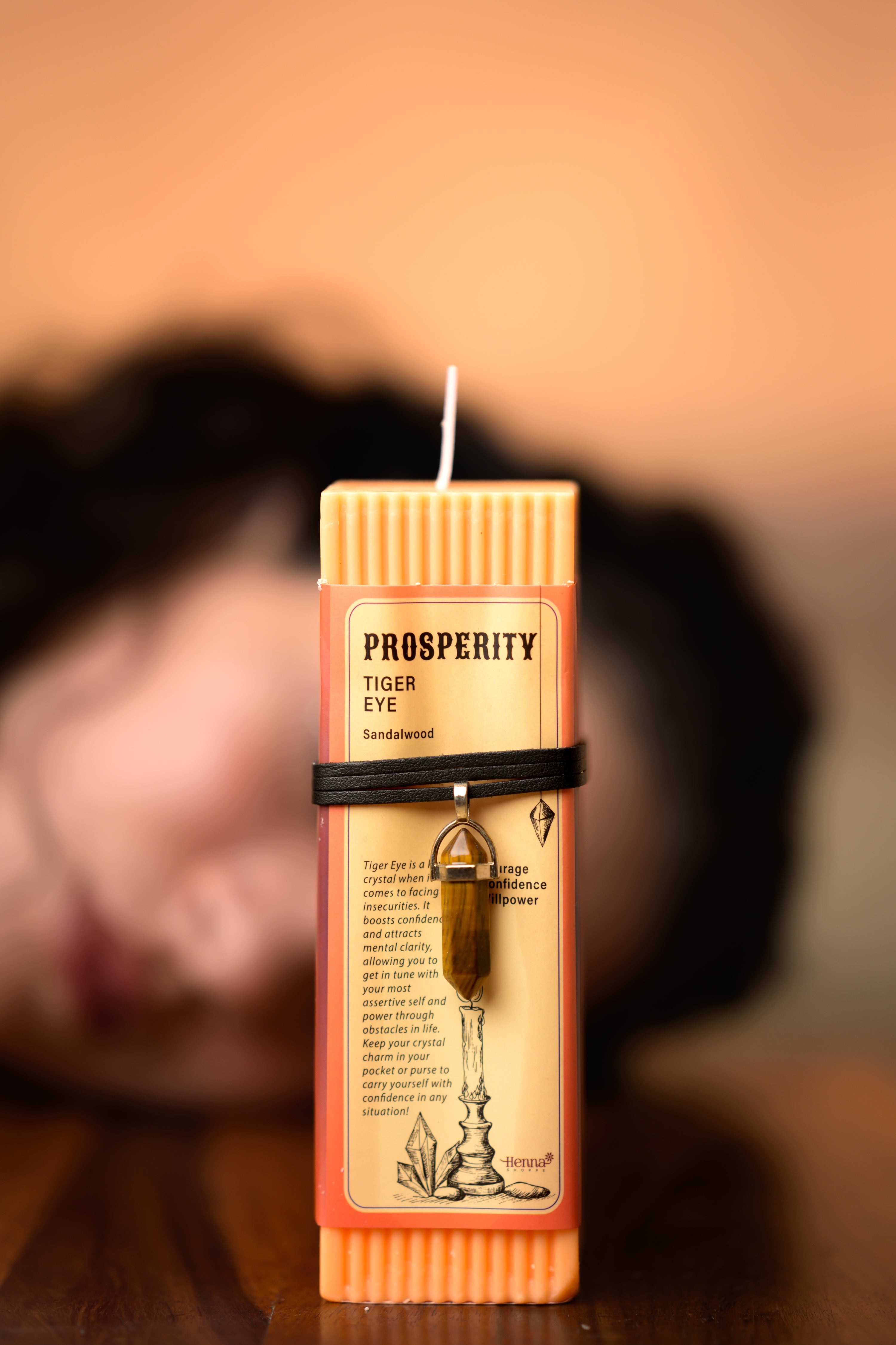 Crystal Energy Pendant Scented Candle - Henna Shoppe