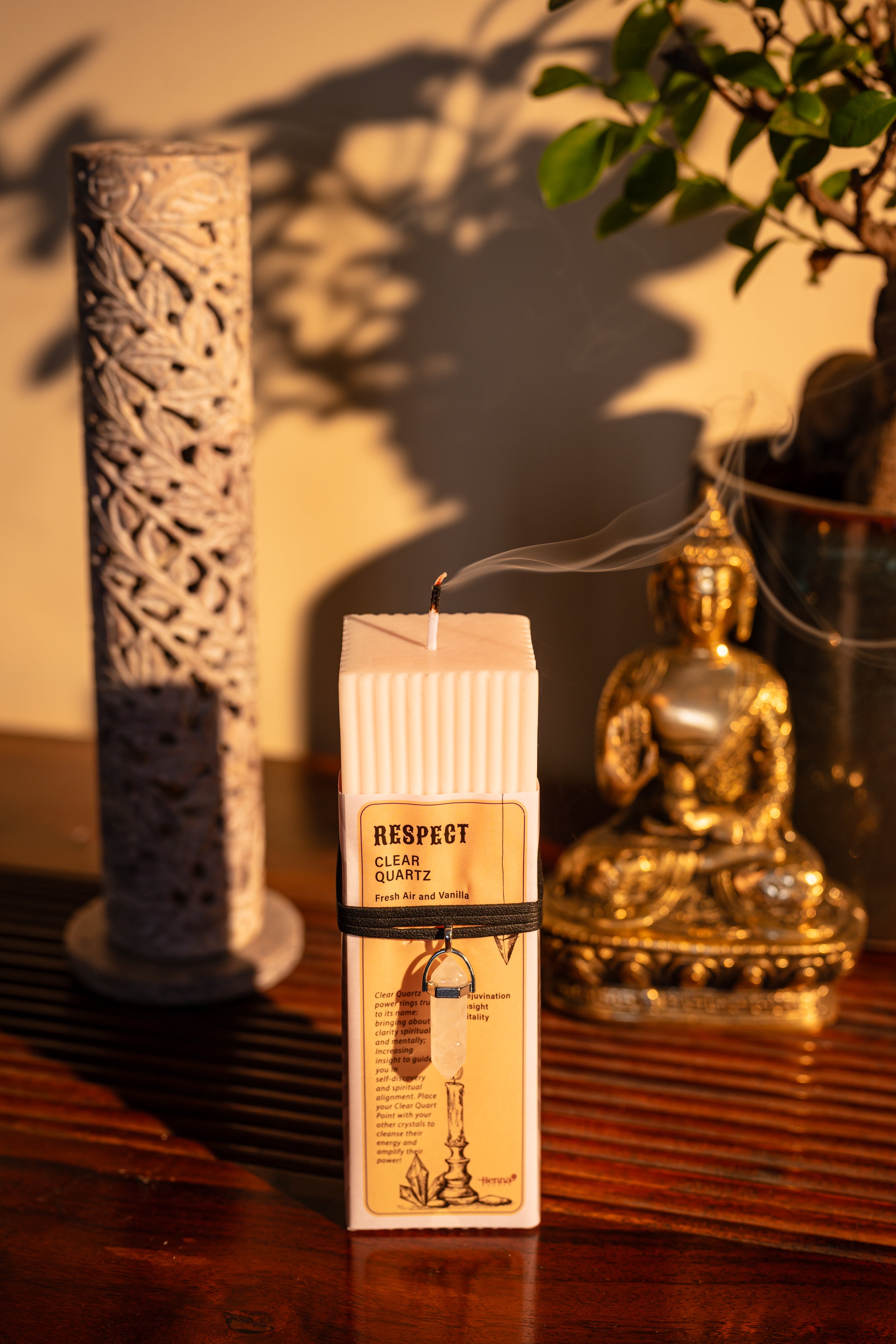 Crystal Energy Pendant Scented Candle - Henna Shoppe