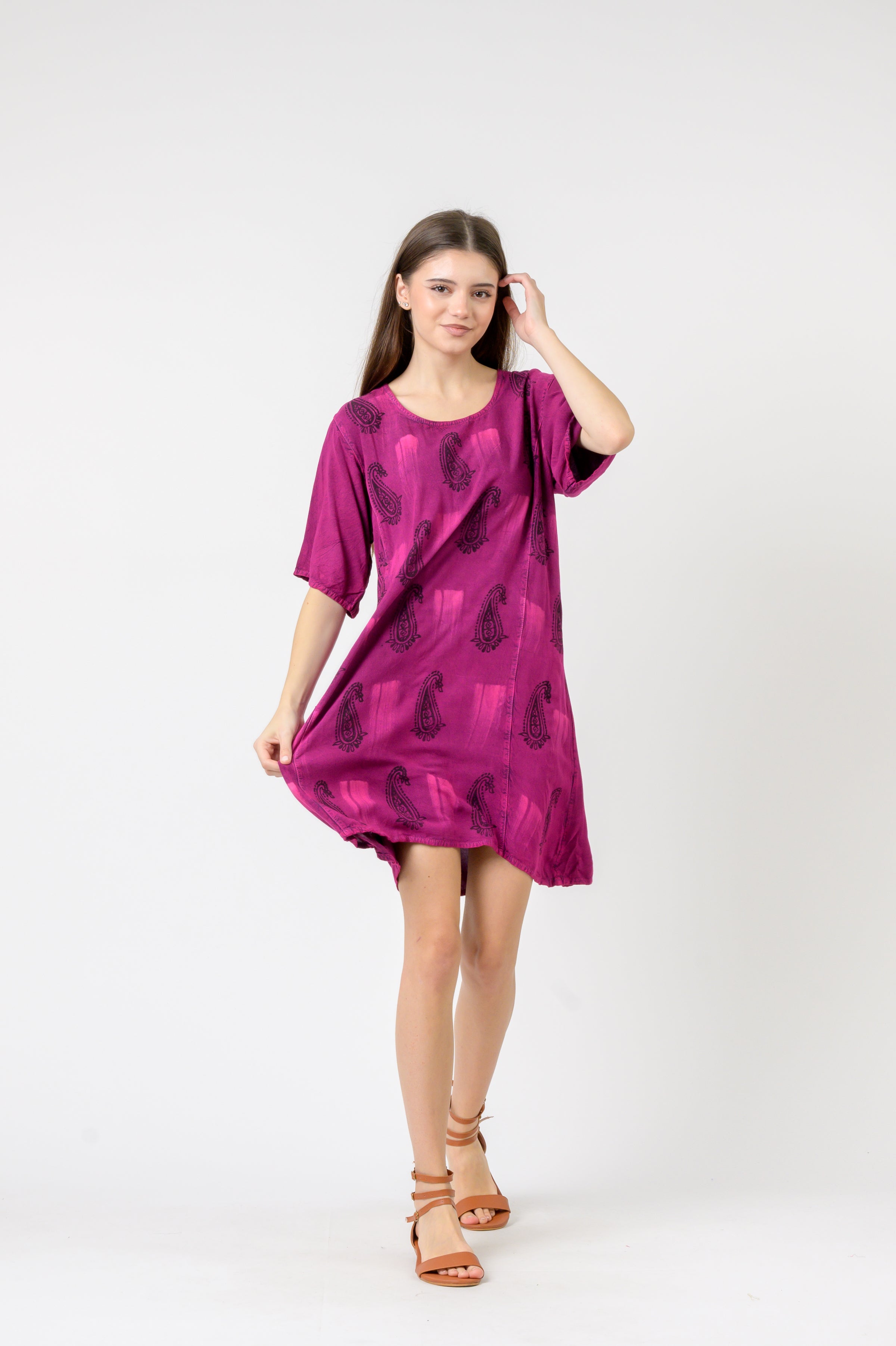 Rhea Short Sleeve Flowy Top