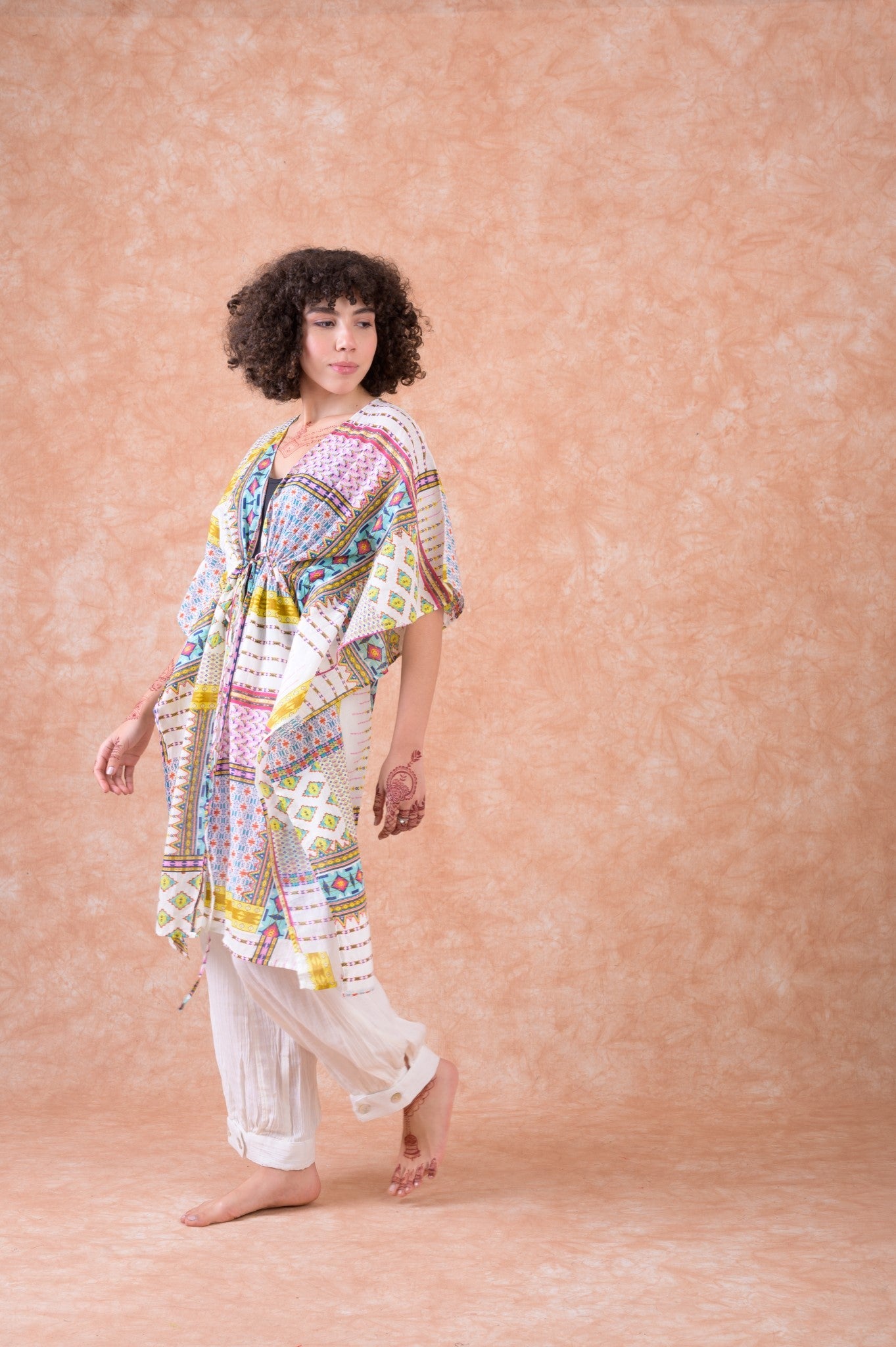 Rhea Multi-Pattern Dress Multicolor / S/M