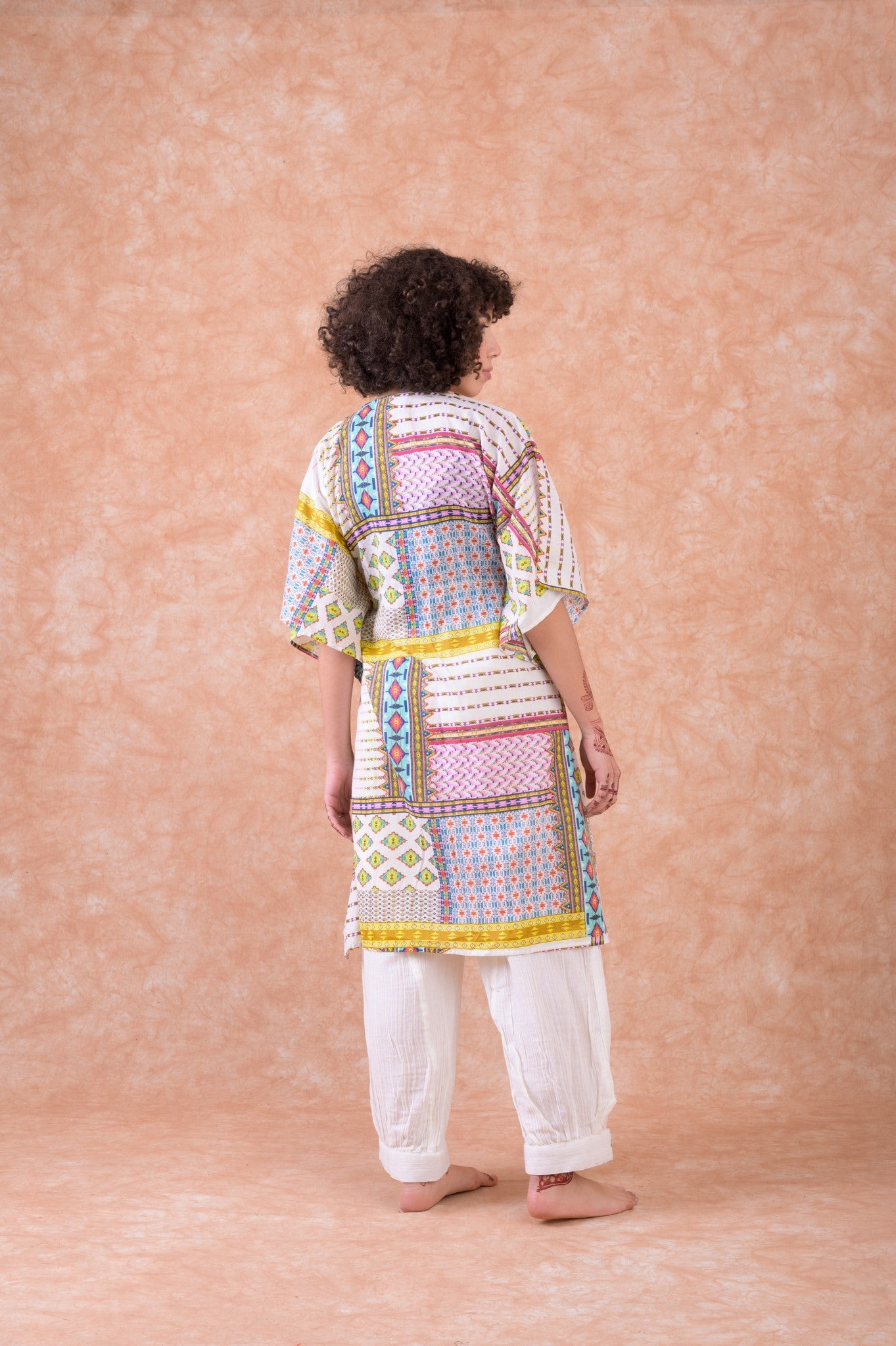 Rhea Multi-Pattern Dress Multicolor / S/M