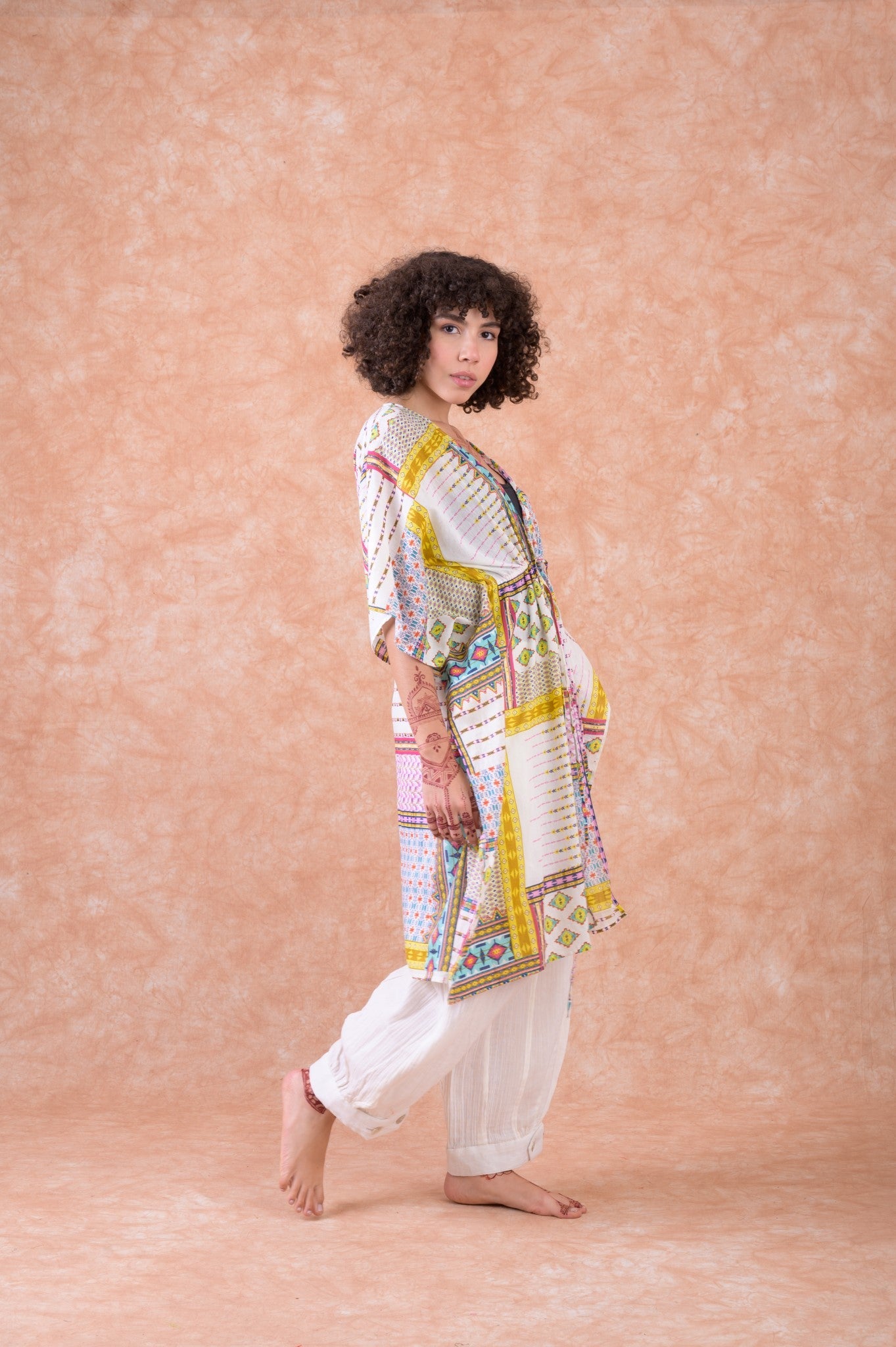 Rhea Multi-Pattern Dress Multicolor / L/X