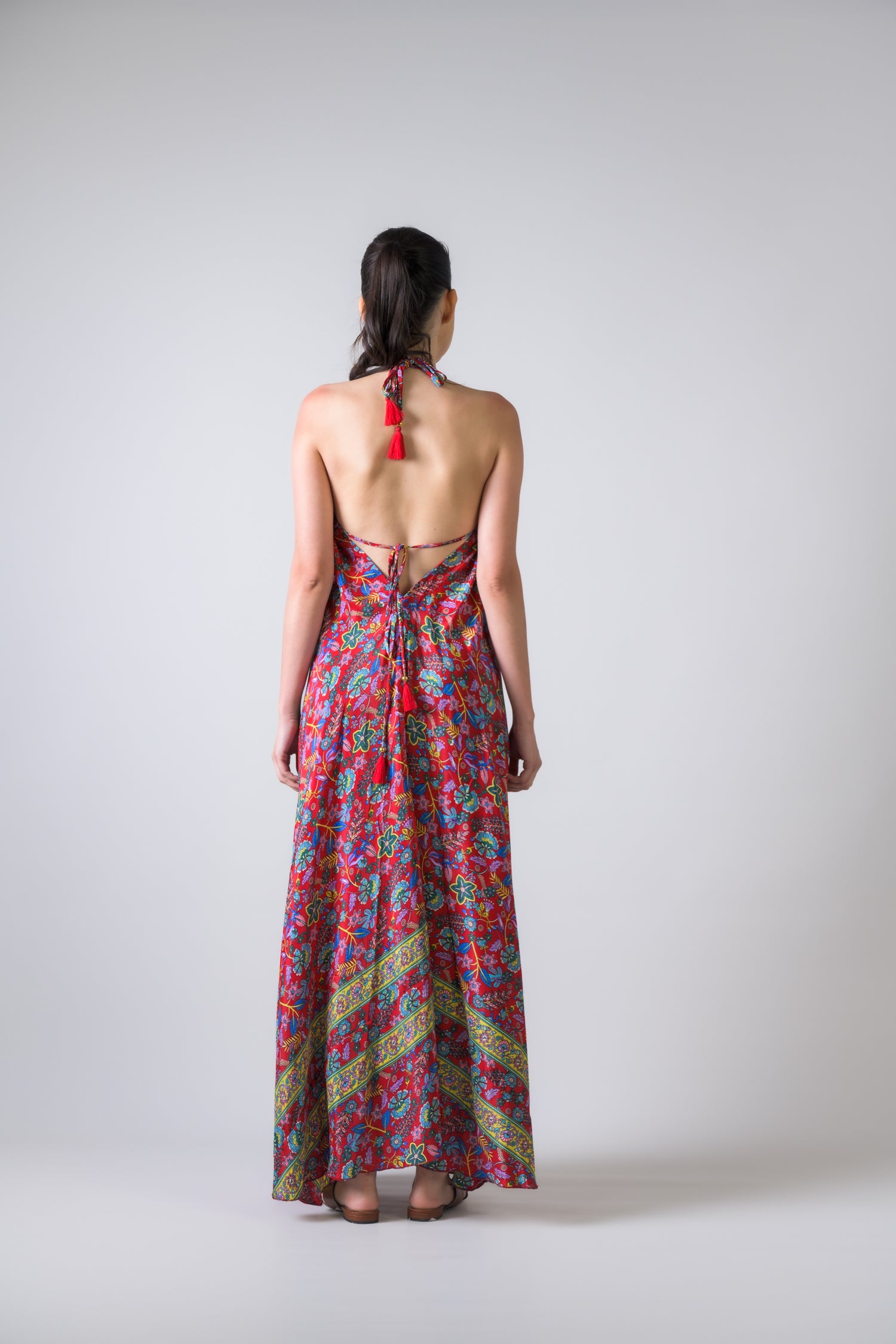 Rhea Halter Panel Dress Assorted / One Size