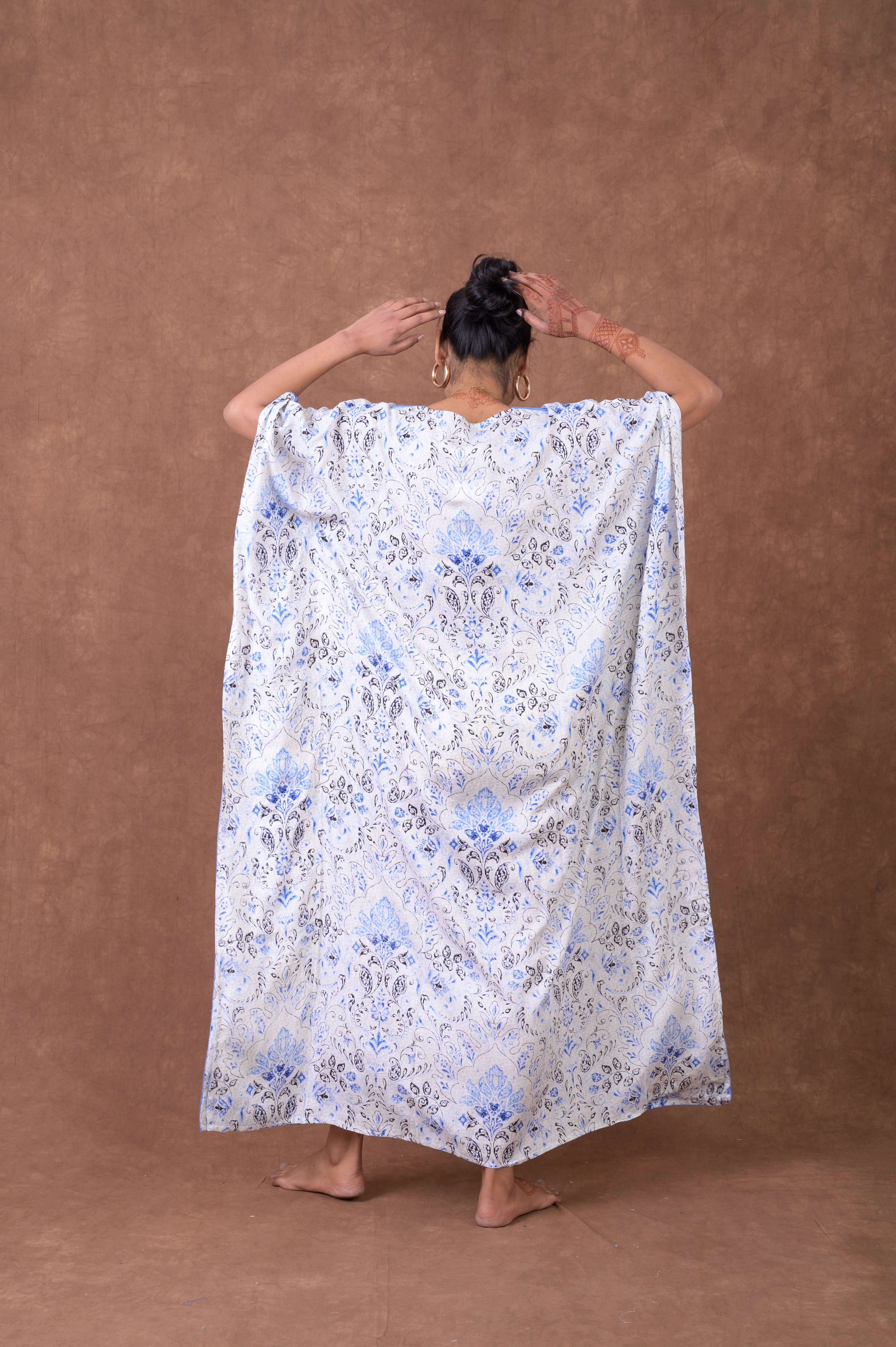 Rhea Print Long Kaftan