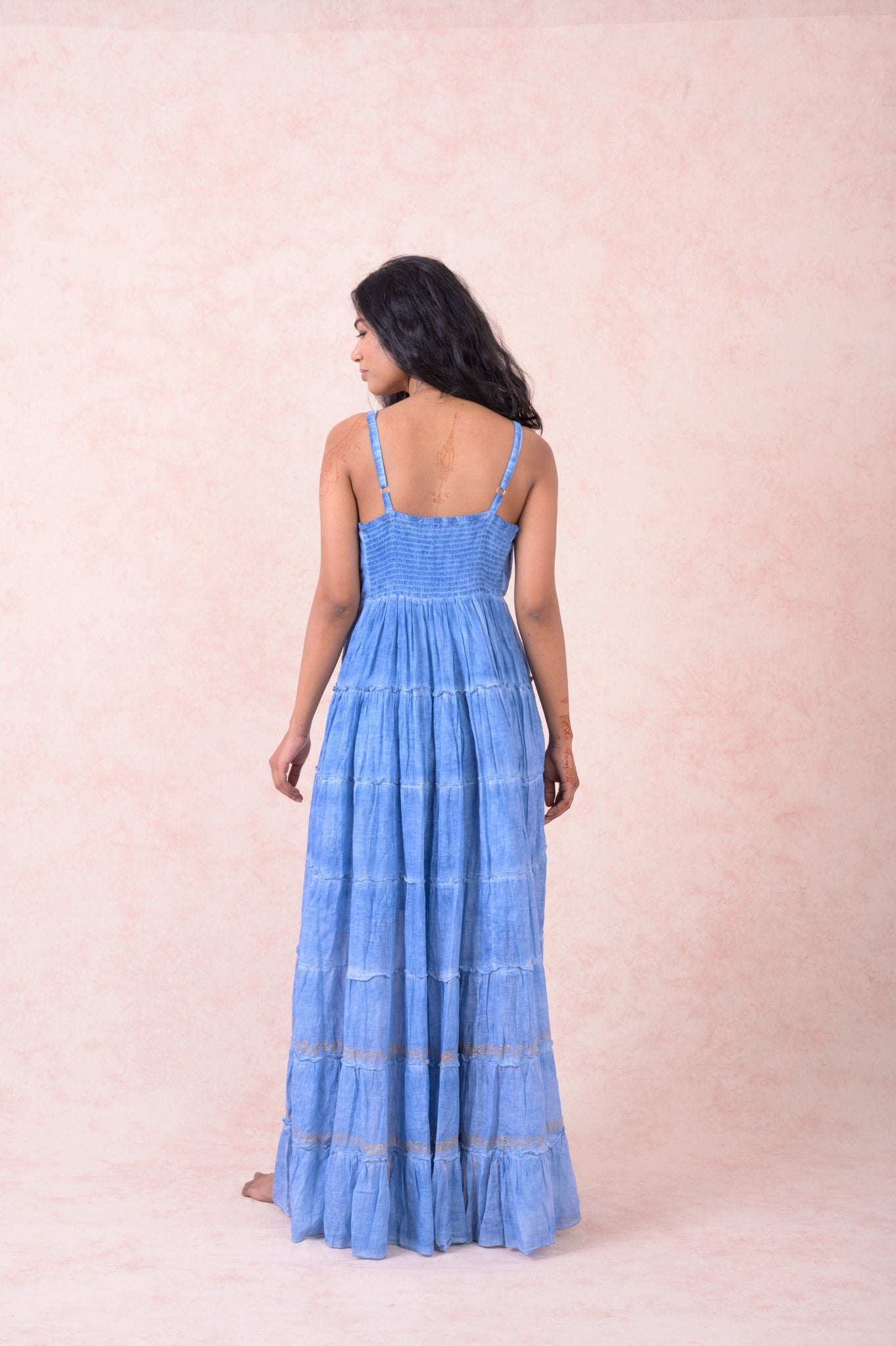 Rhea Layer Dye Dress Beige / One Size