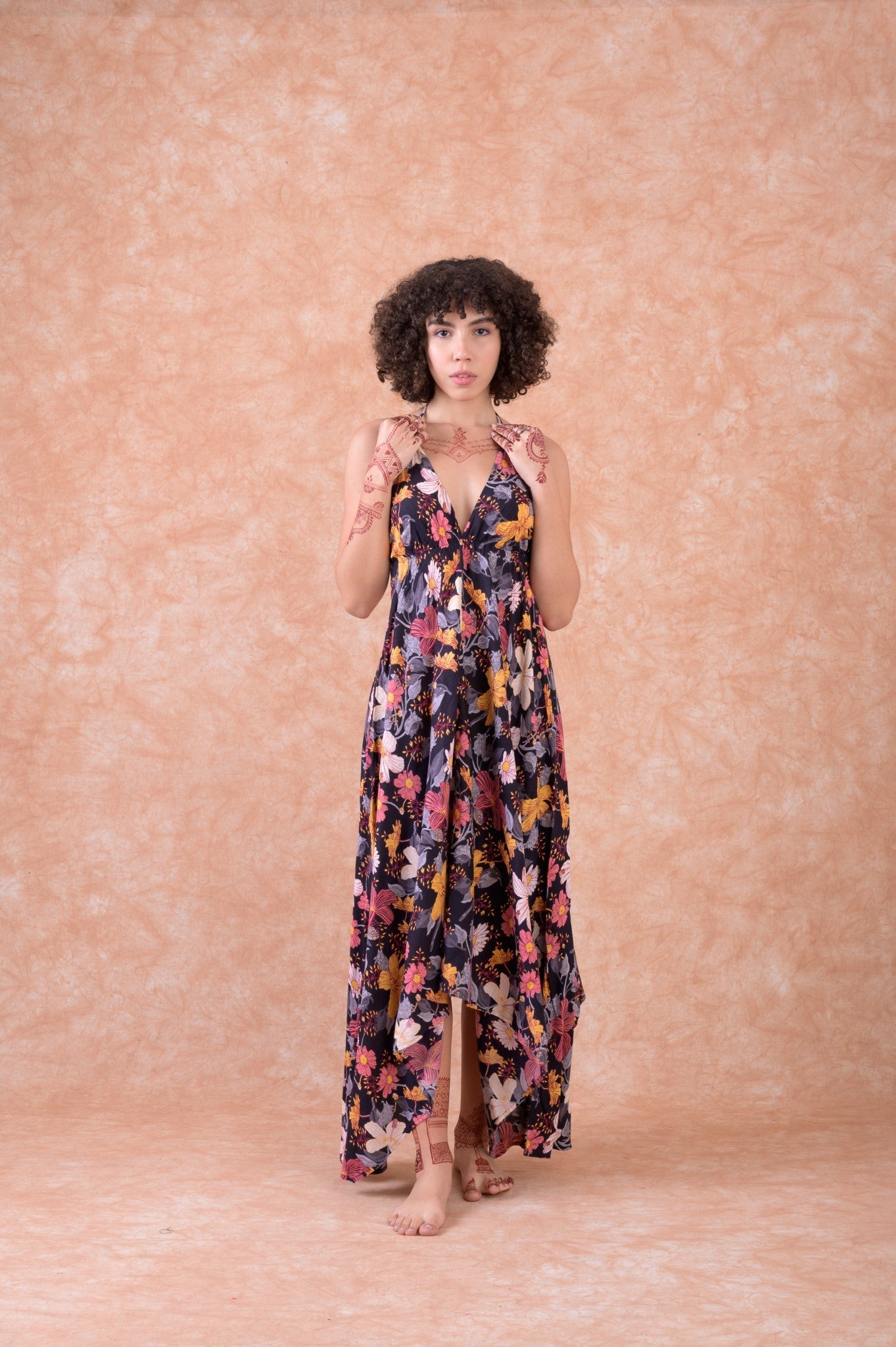 Rhea Festival Dress Black / S/M