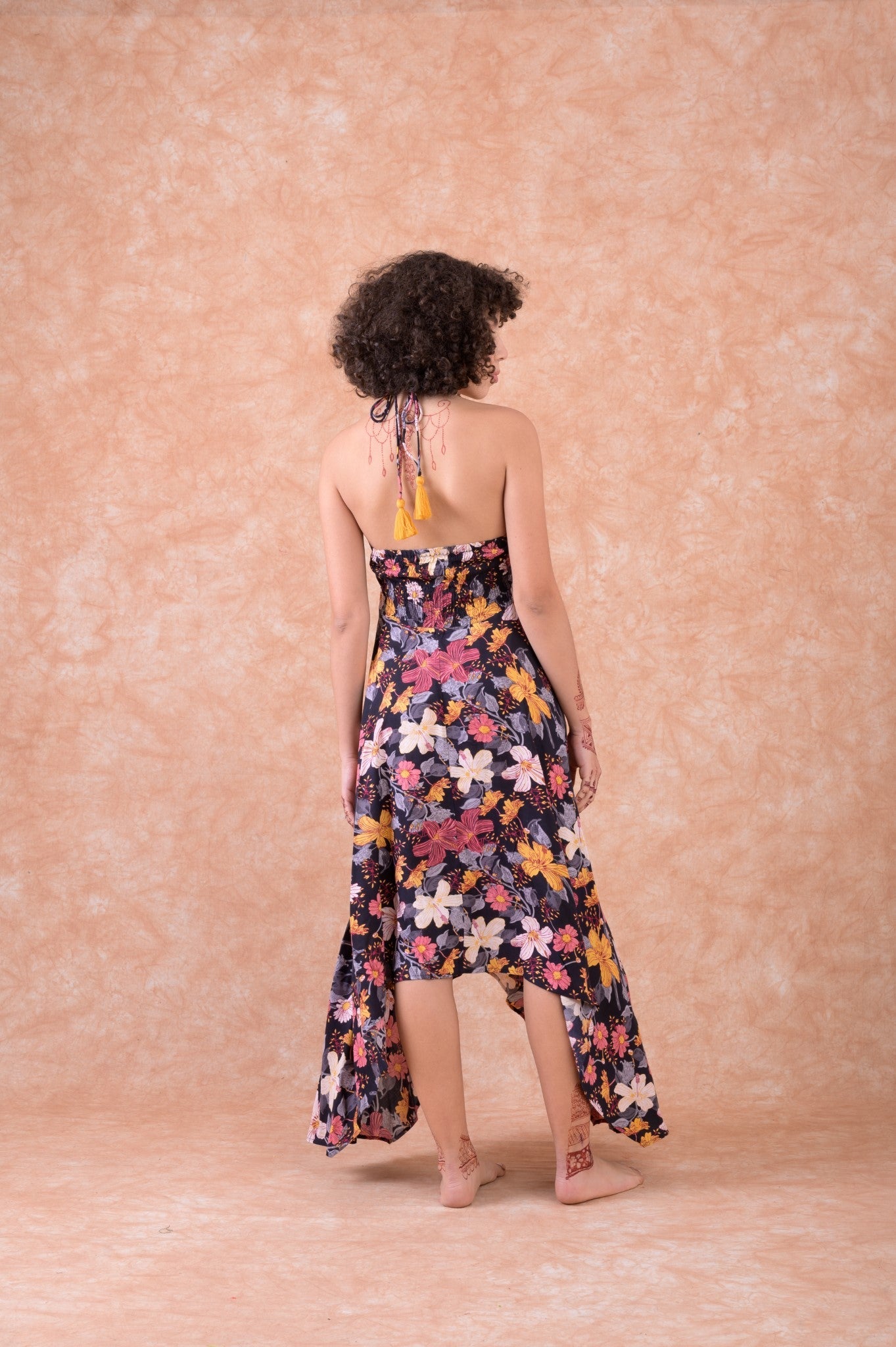 Rhea Festival Dress Black / L/X