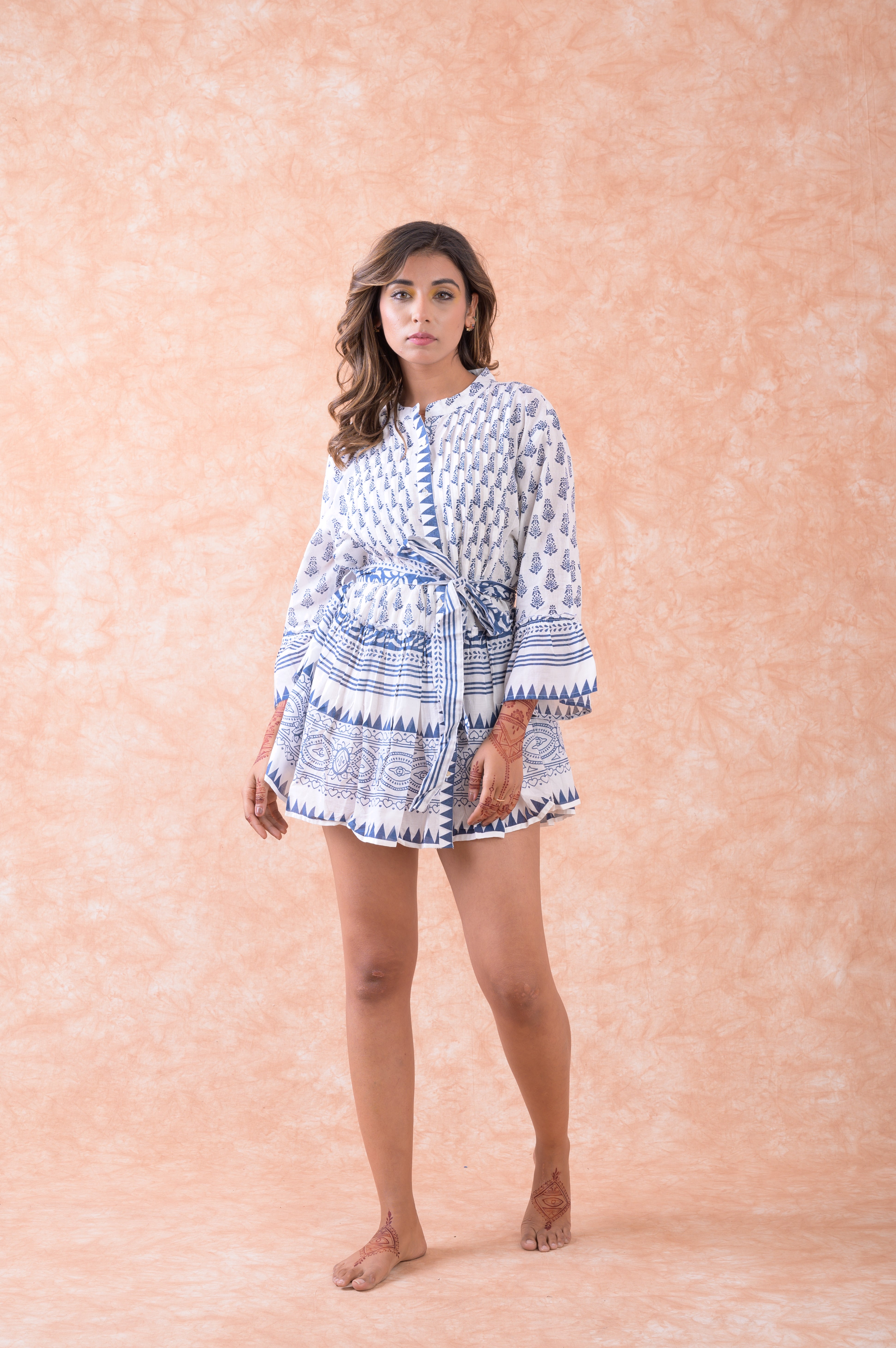 Rhea Fancy Print Top