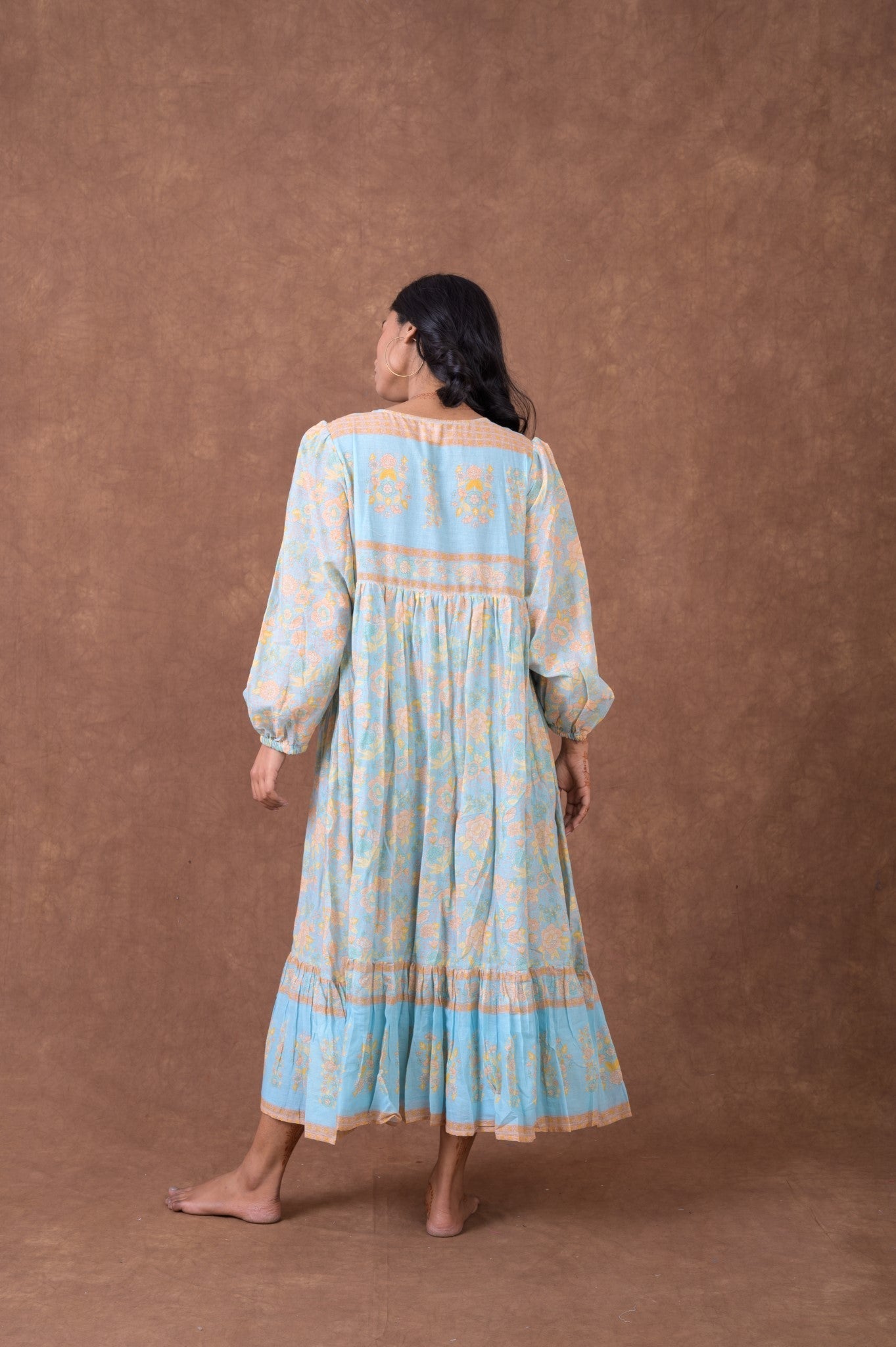 Rhea Cotton Print Dress Multicolor / L/X