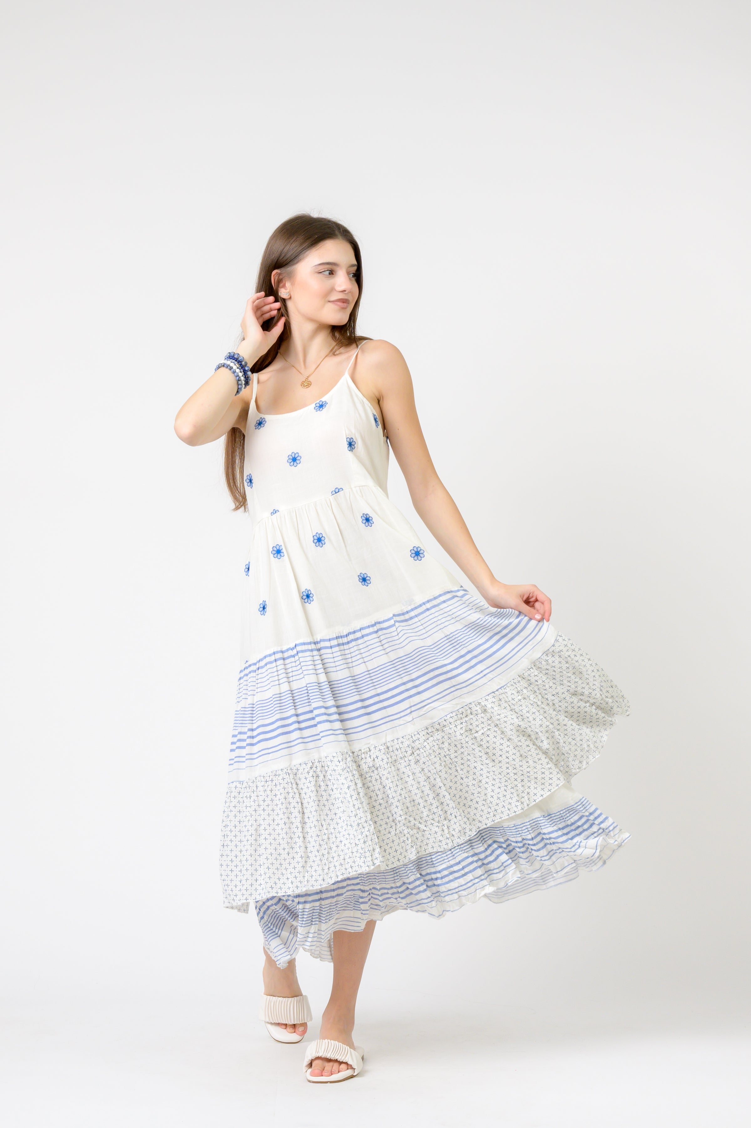 Rhea Flower Spot Dress