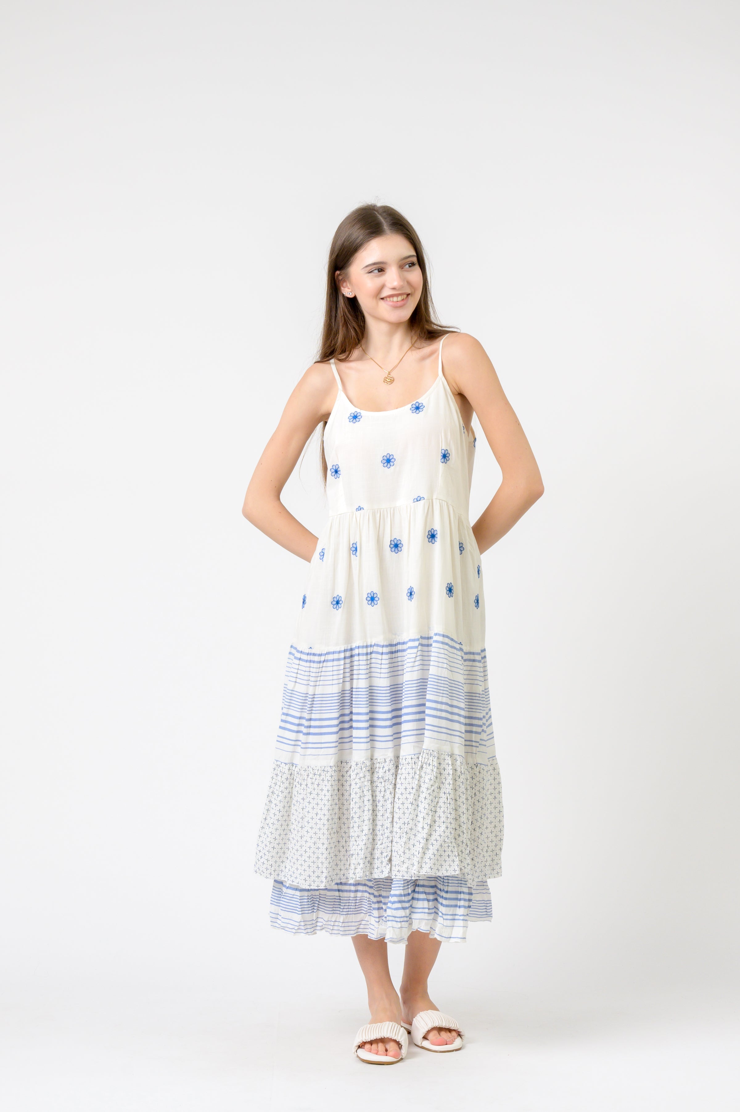 Rhea Flower Spot Dress