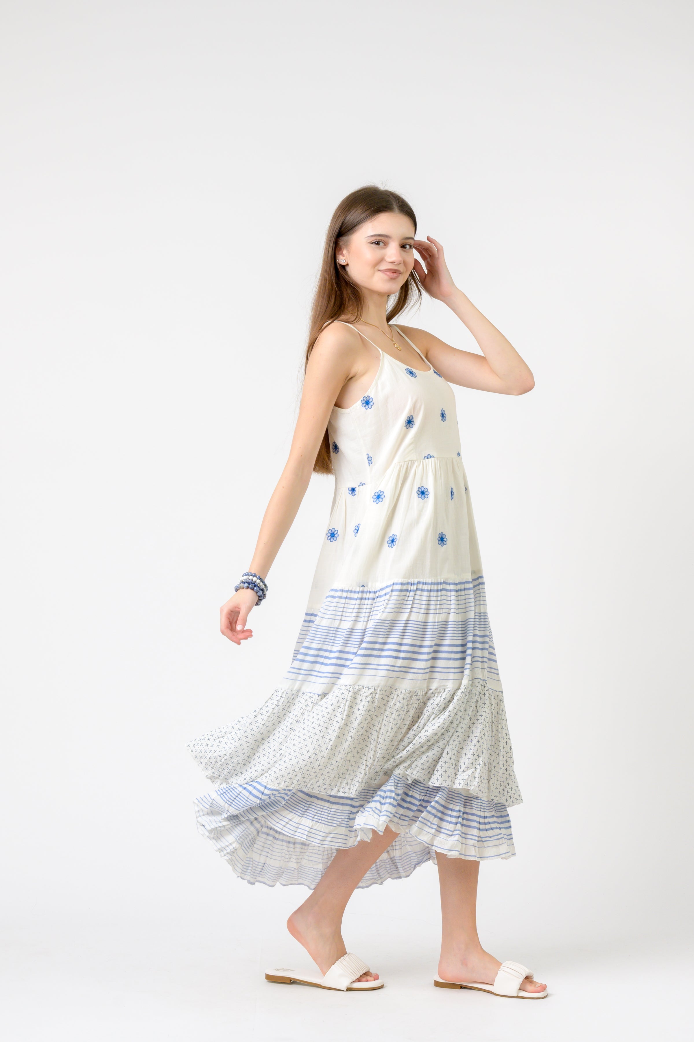 Rhea Flower Spot Dress