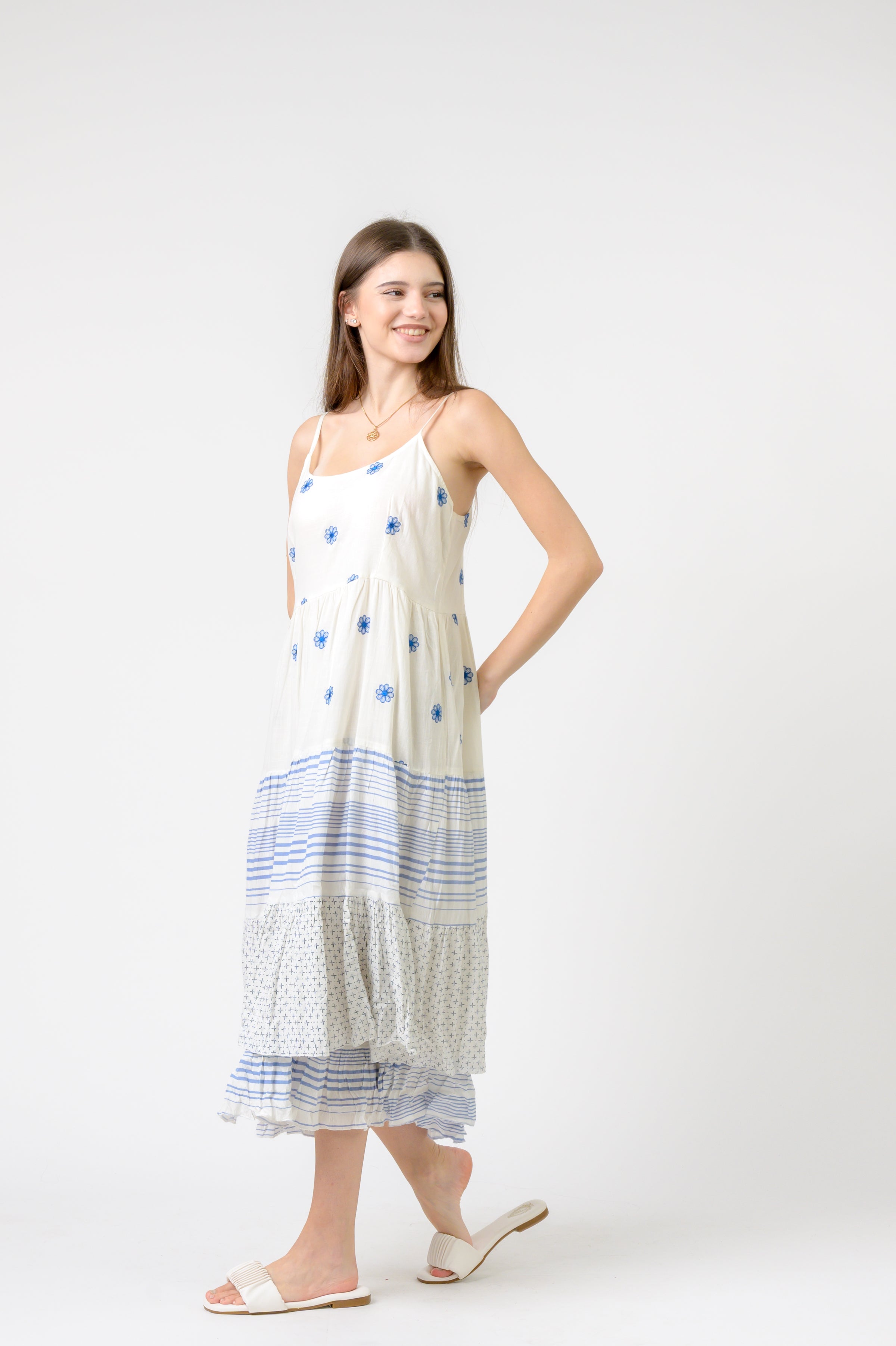 Rhea Flower Spot Dress