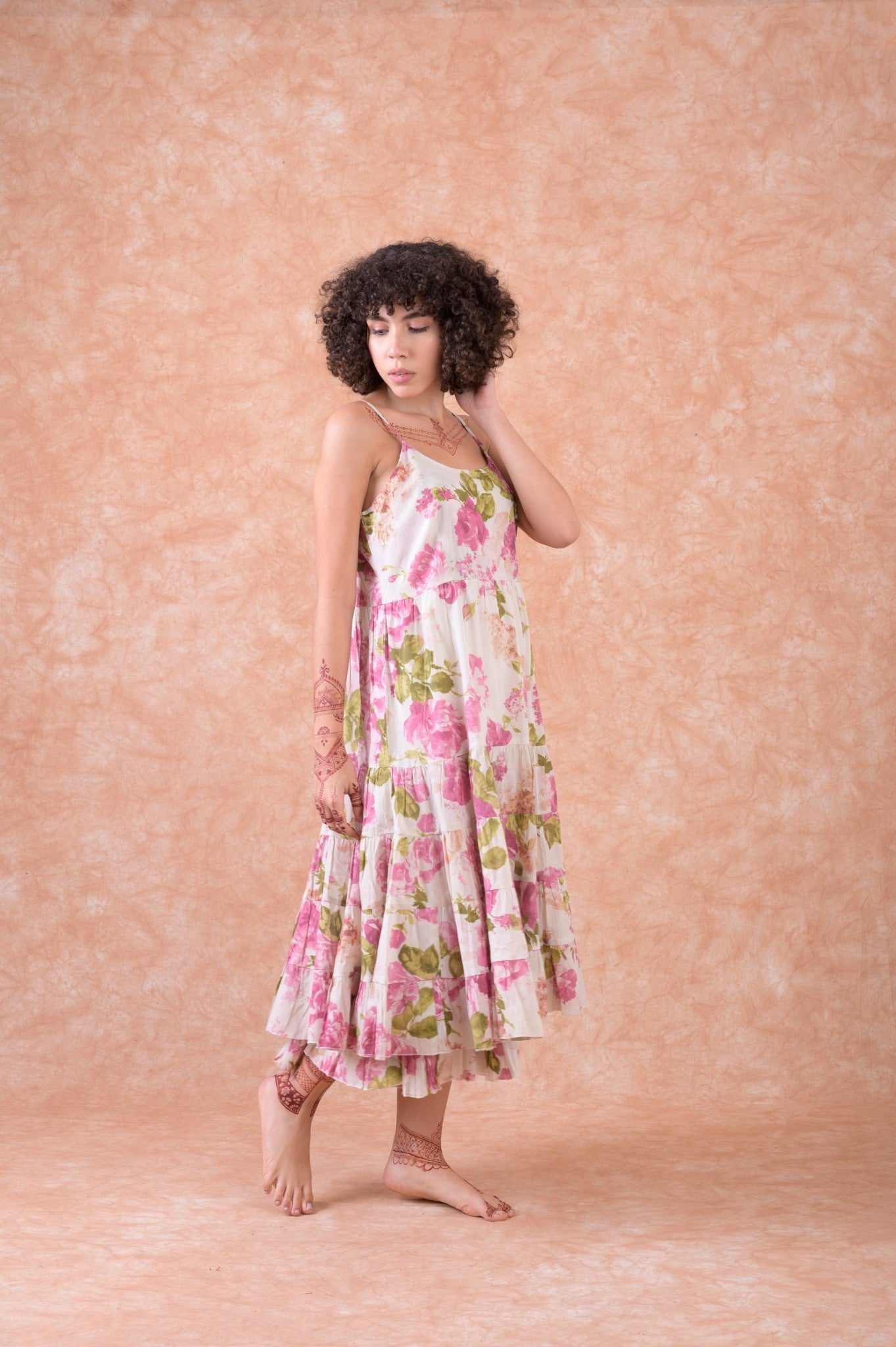 Rhea Spaghetti Strap Dress White / Large