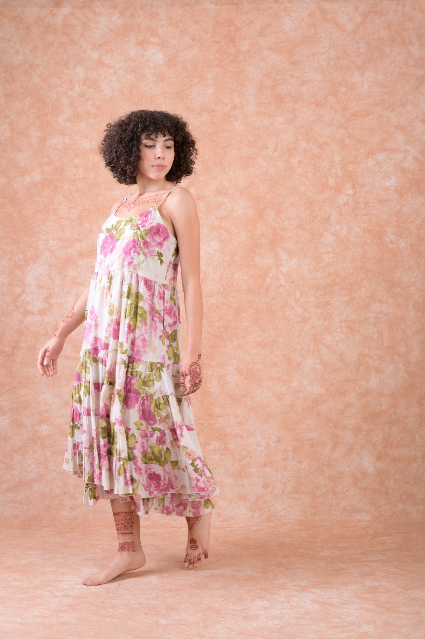 Rhea Spaghetti Strap Dress White / Large