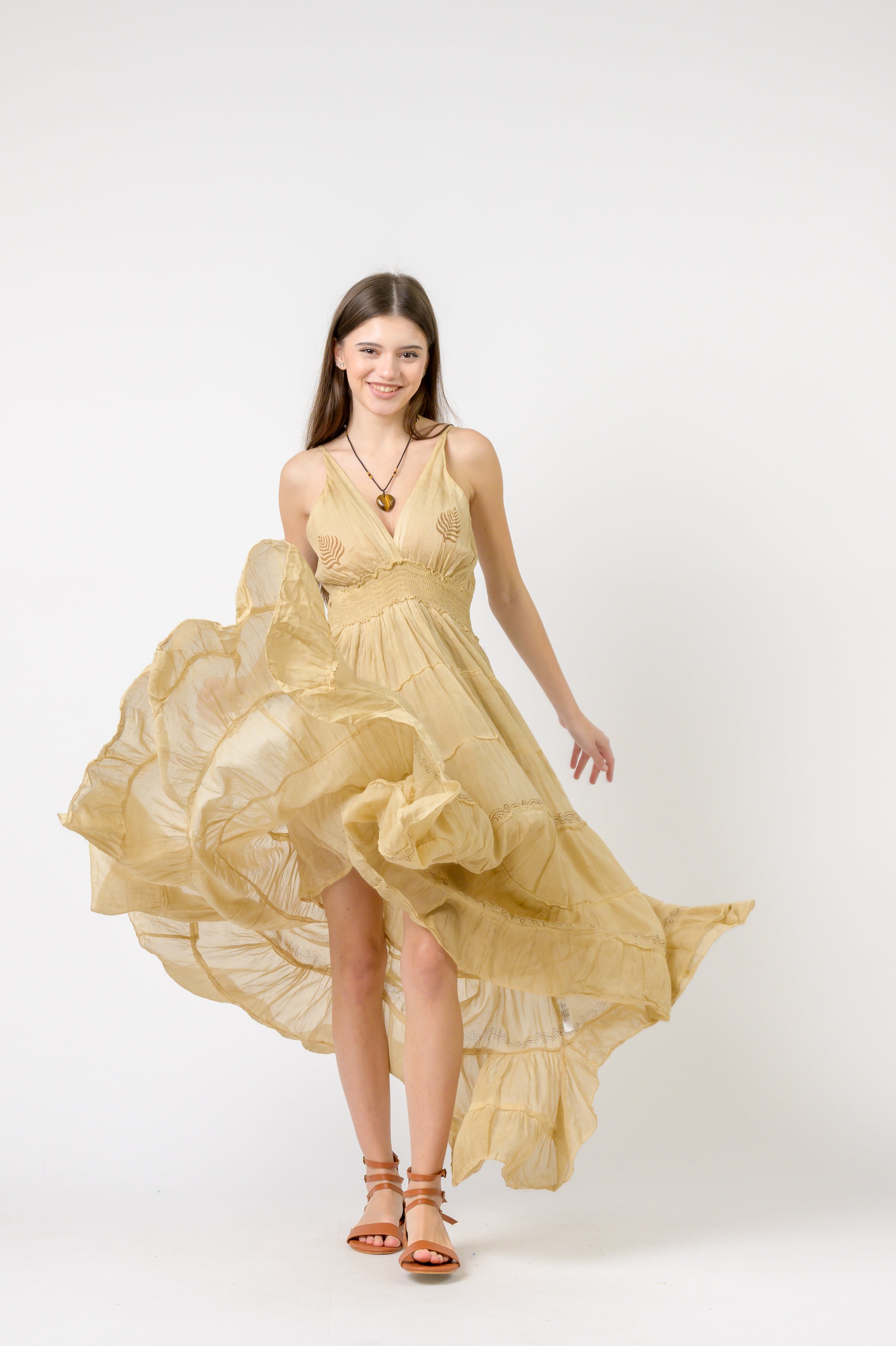 Rhea Long String Dress